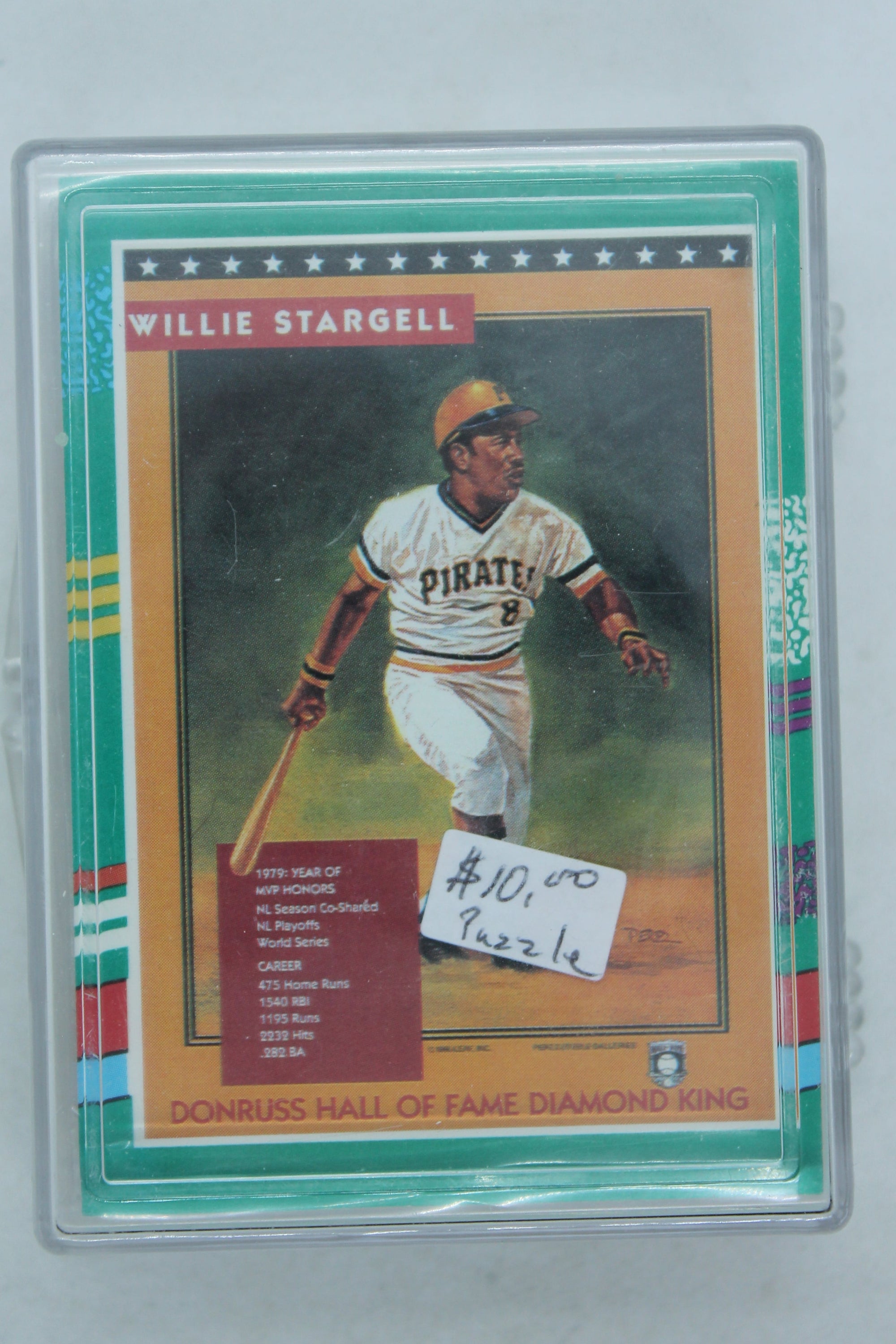 Willie Stargell 1991 Donruss Leaf Diamond King 63 Piece Puzzle Set - Unpunched