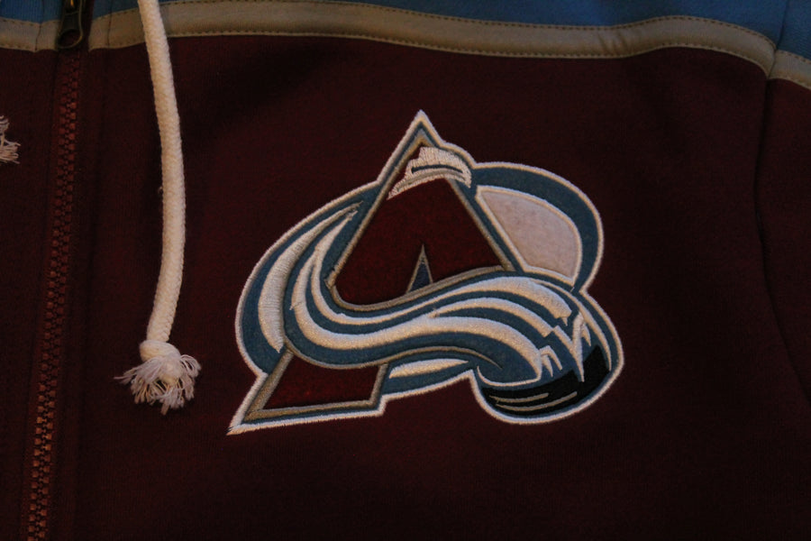 NHL Colorado Avalanche Mens Fanatics Full Zip Hoodie - Large
