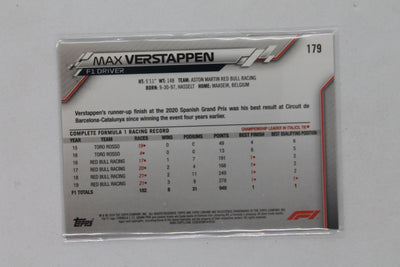 Max Verstappen 2020 Topps Chrome Formula 1 - F1 Racers - Rookie Card