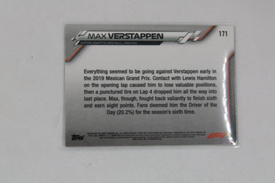 Max Verstappen 2020 Topps Chrome Formula 1 - Grand Prix Driver of the Day - Rookie Card