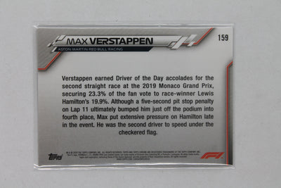 Max Verstappen 2020 Topps Chrome Formula 1 - Grand Prix Driver of the Day - Rookie Card