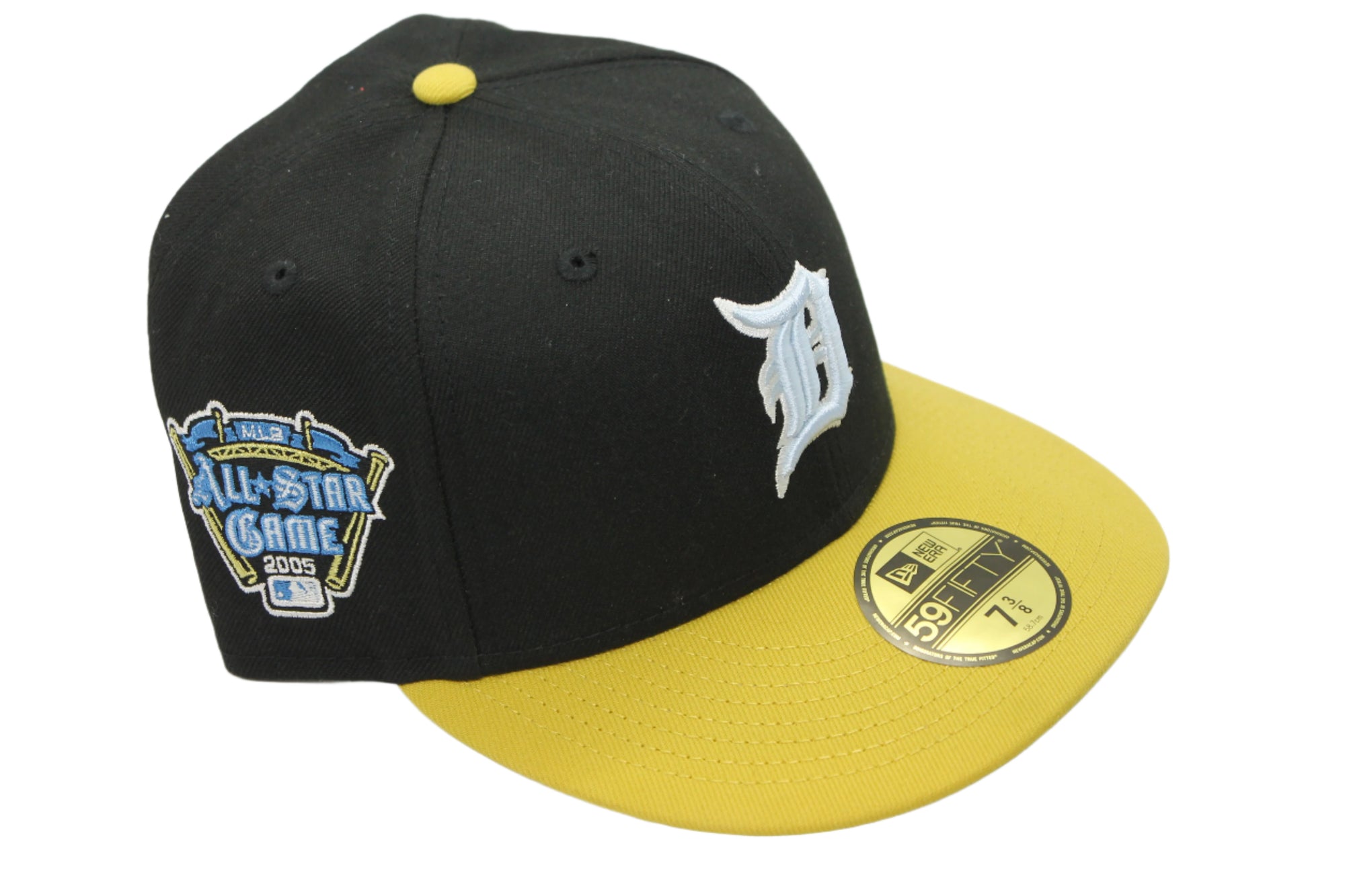 MLB Detroit Tigers New Era 59Fifty Black/Yellow 2005 All Star Game Fitted Hat