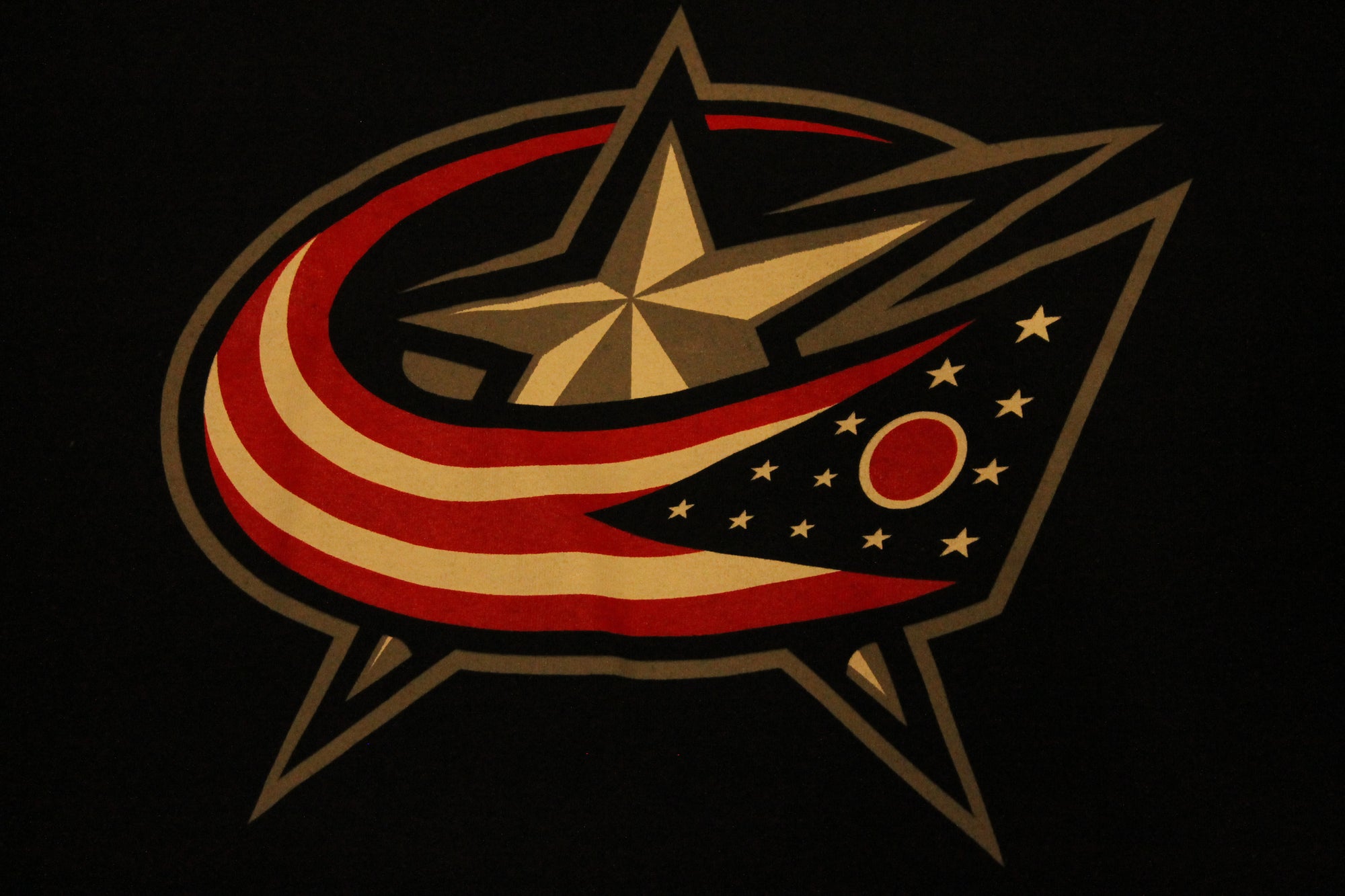 NHL Columbus Blue Jackets Old Time Hockey Men's Biggie Tee