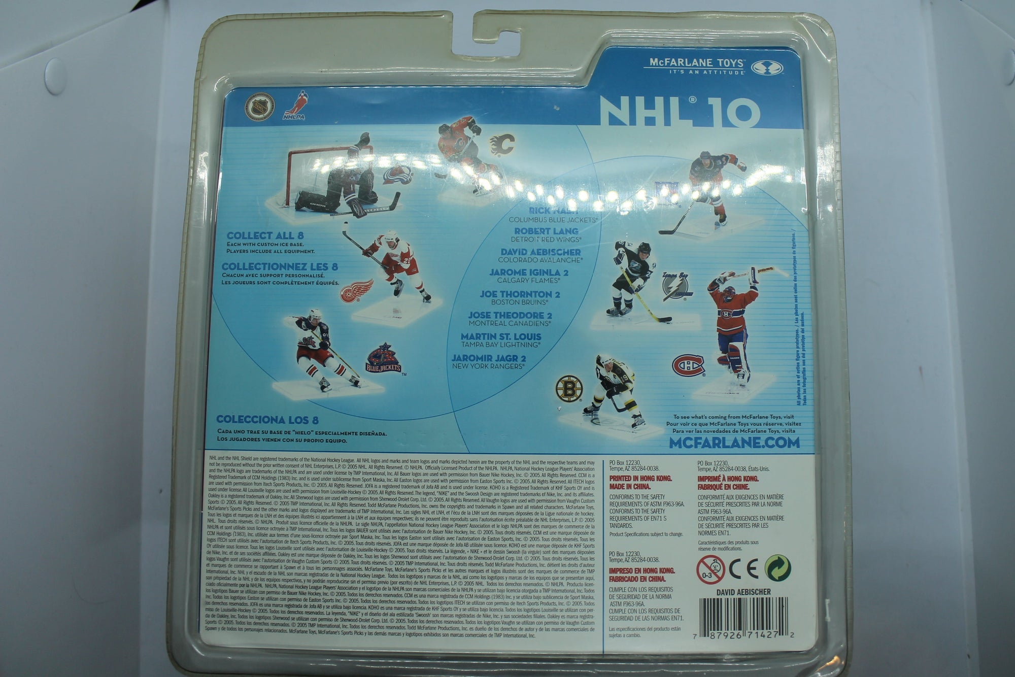 David Aebischer Series 10 McFarlane 2005 - Colorado Avalanche - Not Mint