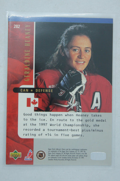 Geraldine Heaney 1997-98 Upper Deck Collector's Choice National Heroes - PRC