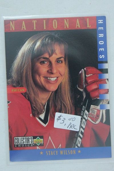 Stacy Wilson 1997-98 Upper Deck Collector's Choice National Heroes - PRC
