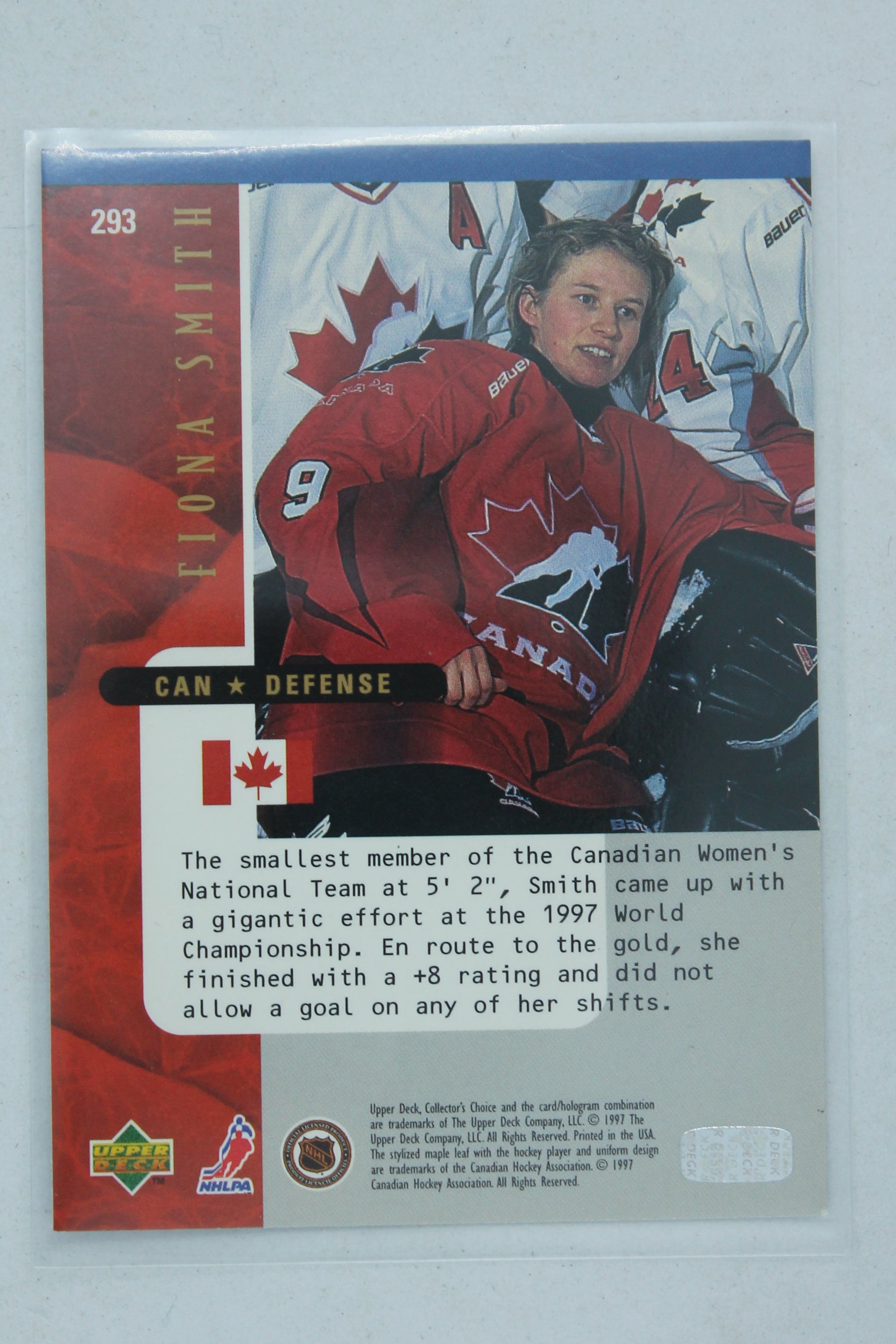 Fiona Smith 1997-98 Upper Deck Collector's Choice National Heroes - PRC