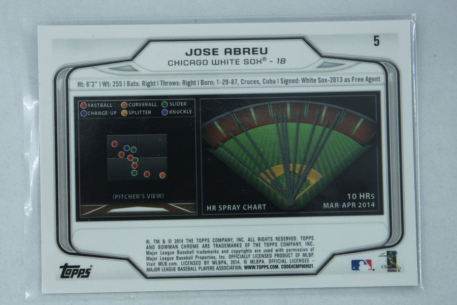 Jose Abreu 2014 Bowman Chrome Rookie Card