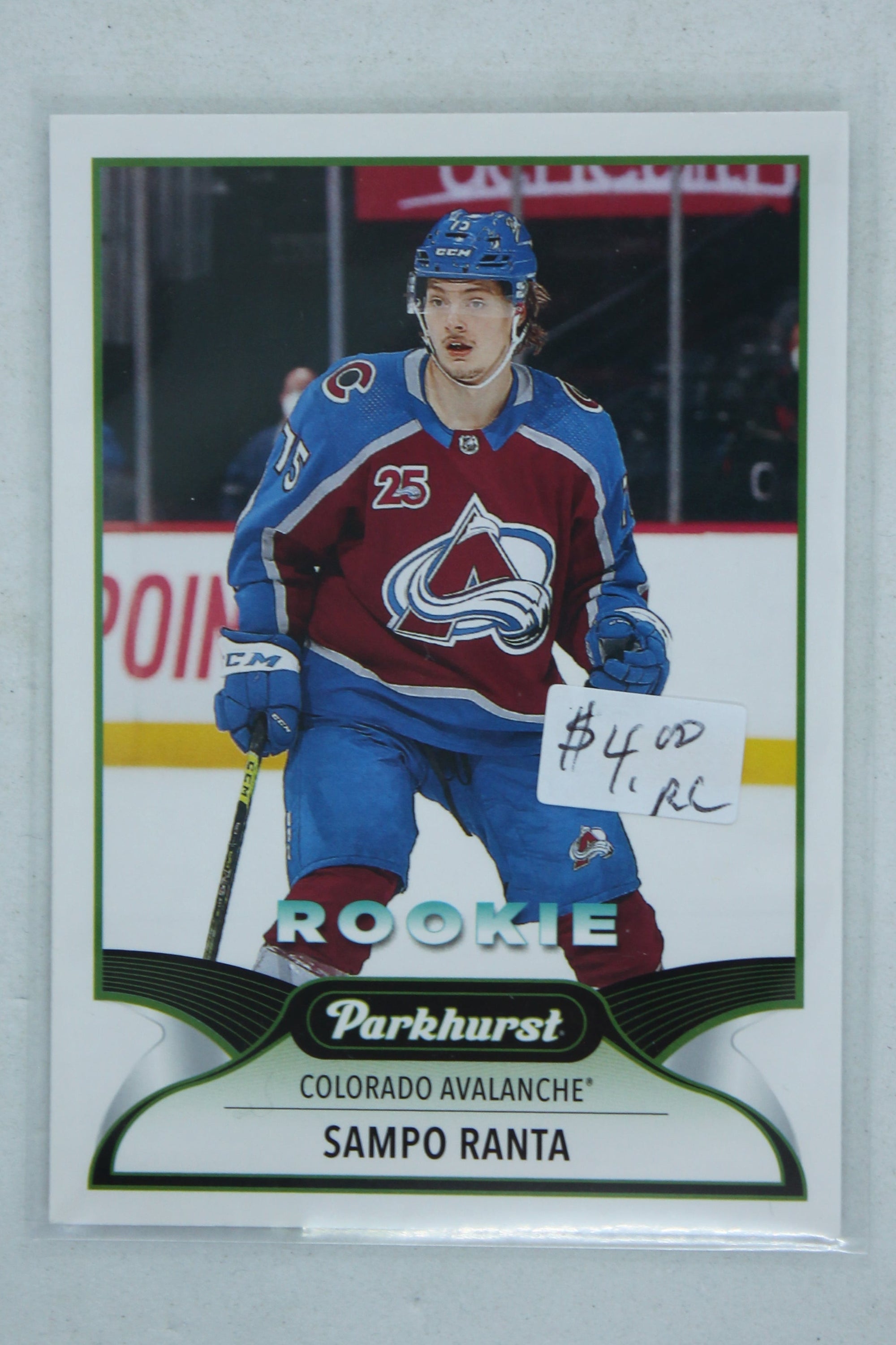 Sampo Ranta 2021-22 Upper Deck Parkhurst Rookies Rookie Card