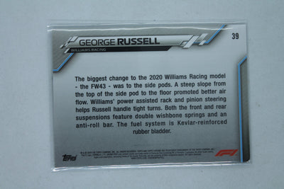 George Russell 2020 Topps Chrome Sapphire Edition Formula 1 - F1 Cars - Rookie Card