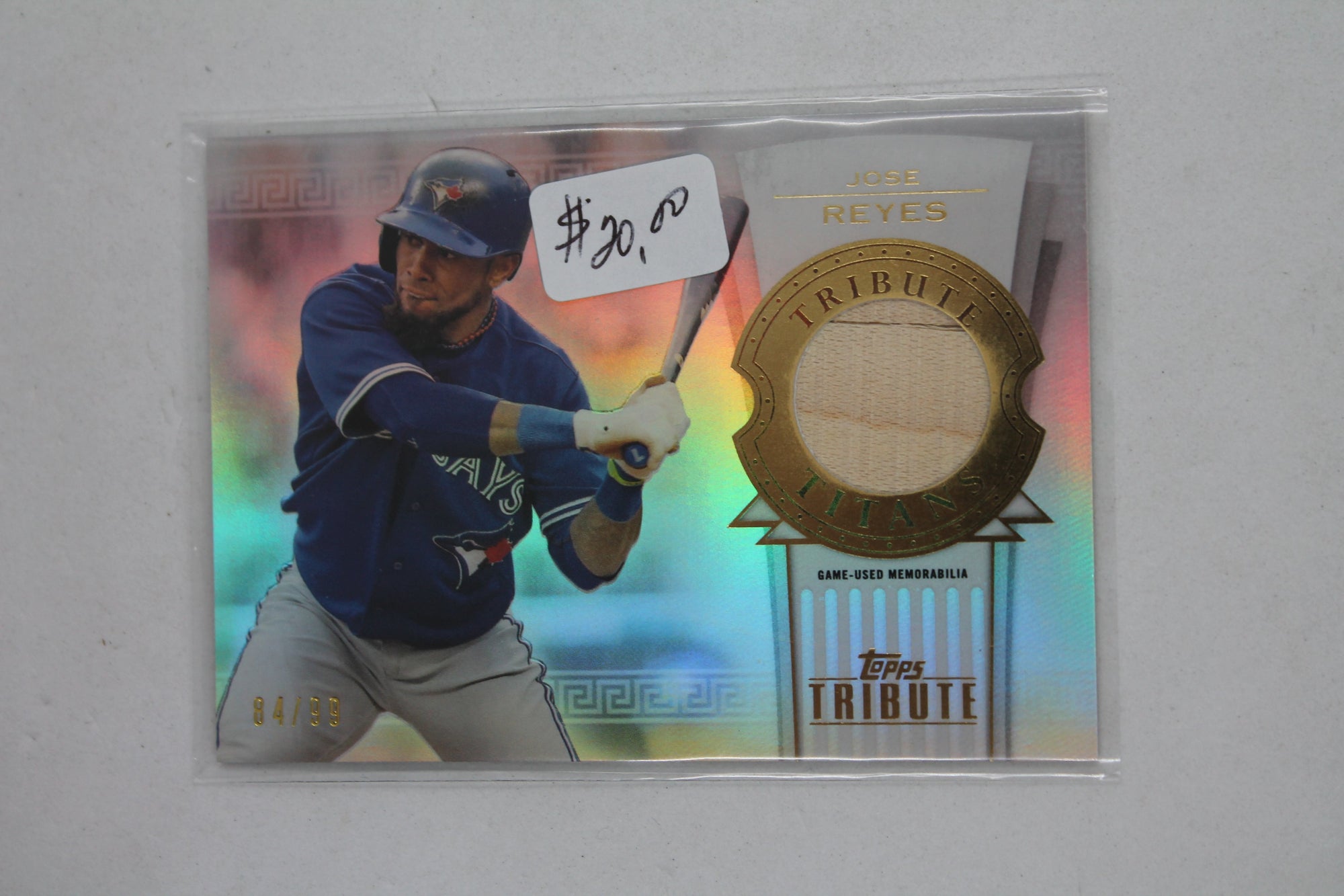 Jose Reyes 2014 Topps Tribute - Titans Relics Bat Card -#TTR-JR  #84/99