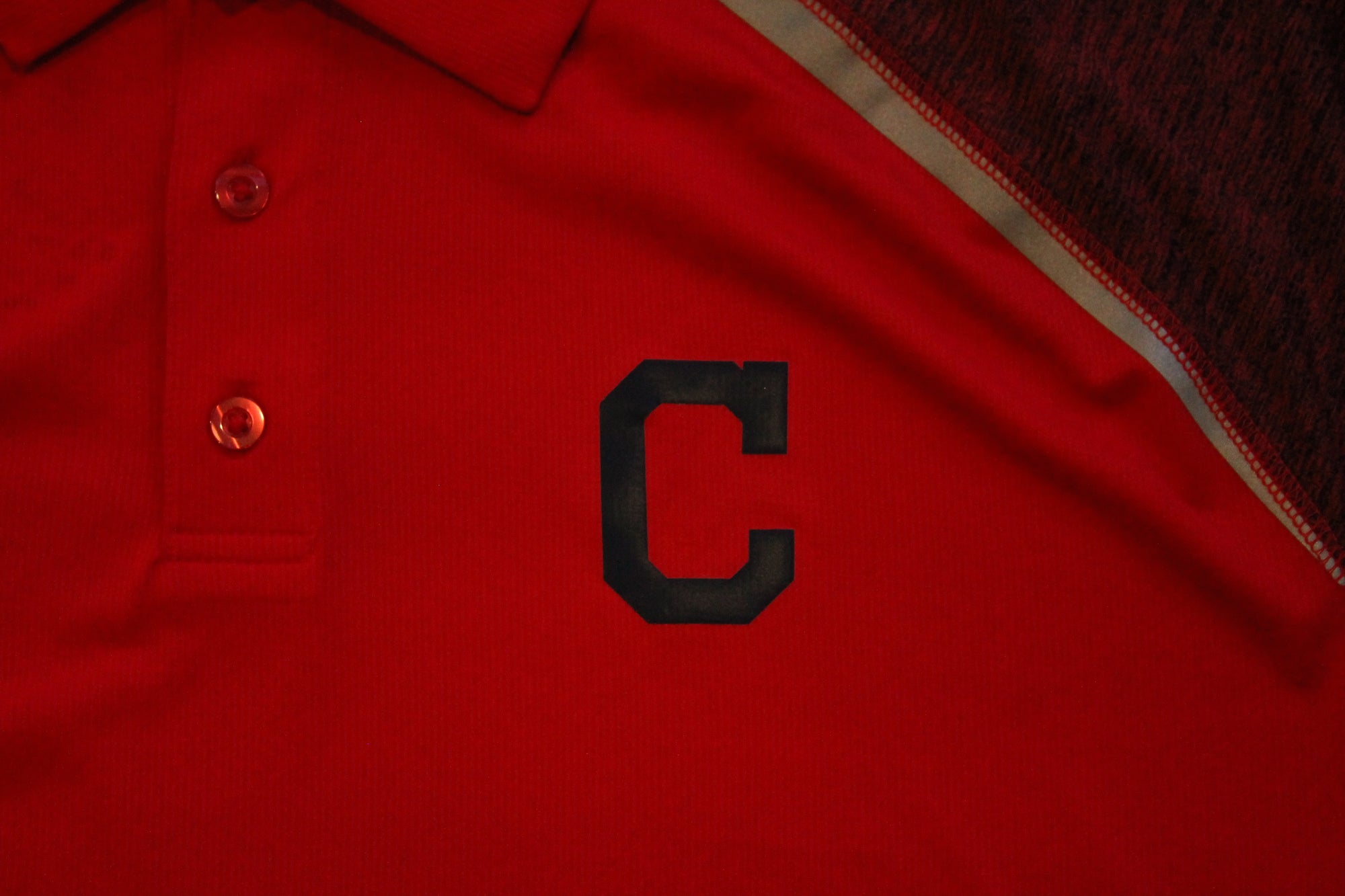 MLB Cleveland Guardians Majestic Men's Golf Shirt - Red