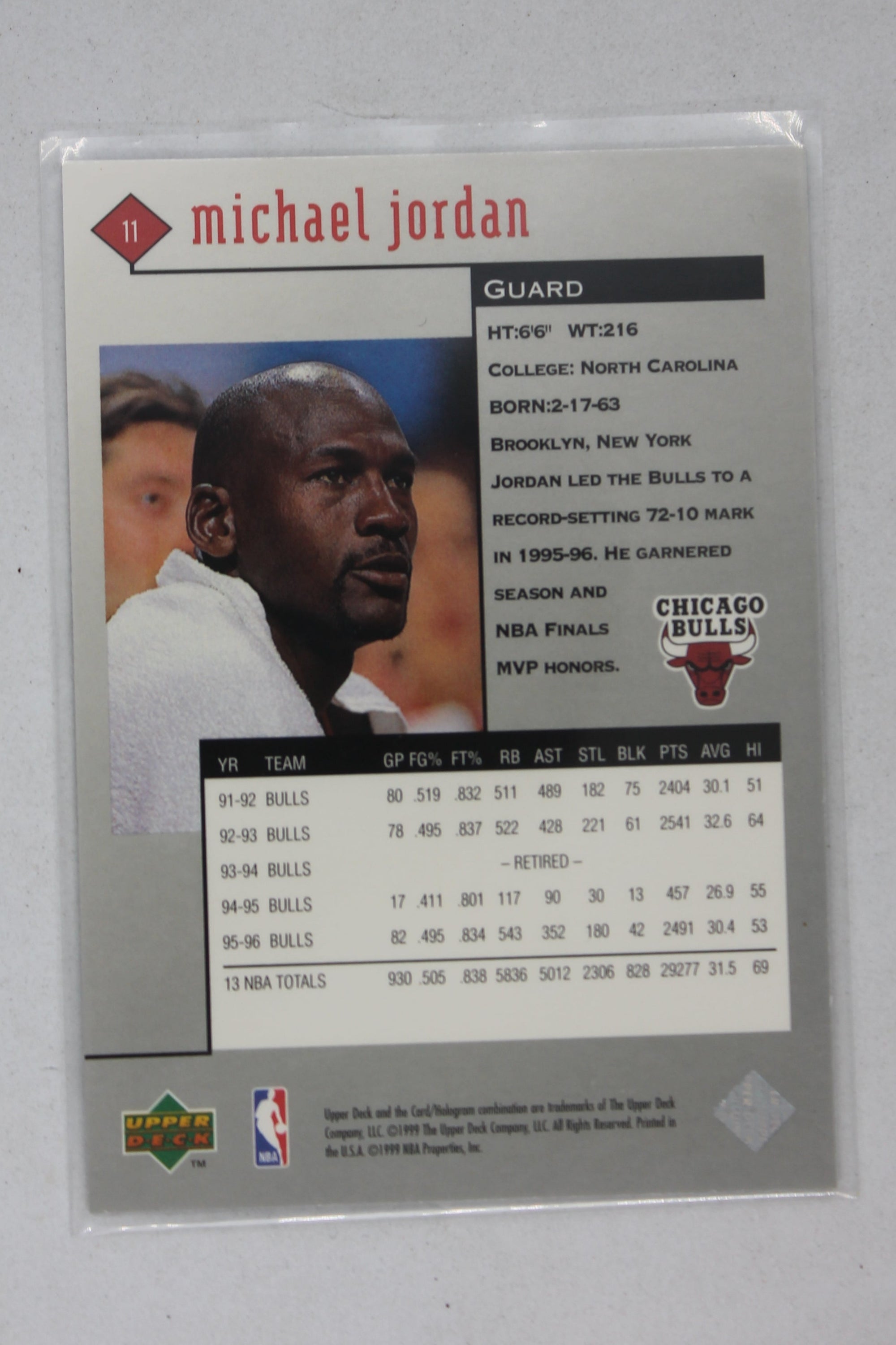 Michael Jordan 1998-99 Upper Deck Black Diamond - [Base] #11