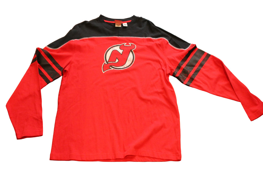 NHL New Jersey Devils Men's Reebok Long Sleeve Tee - Medium