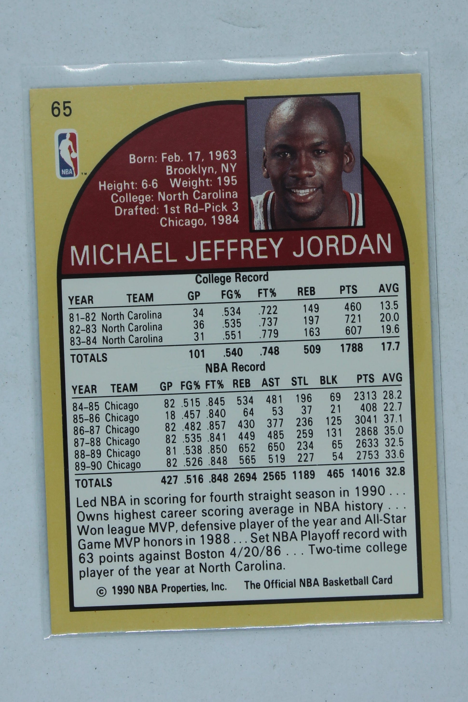 Michael Jordan 1990-91 NBA Hoops - [Base] #65