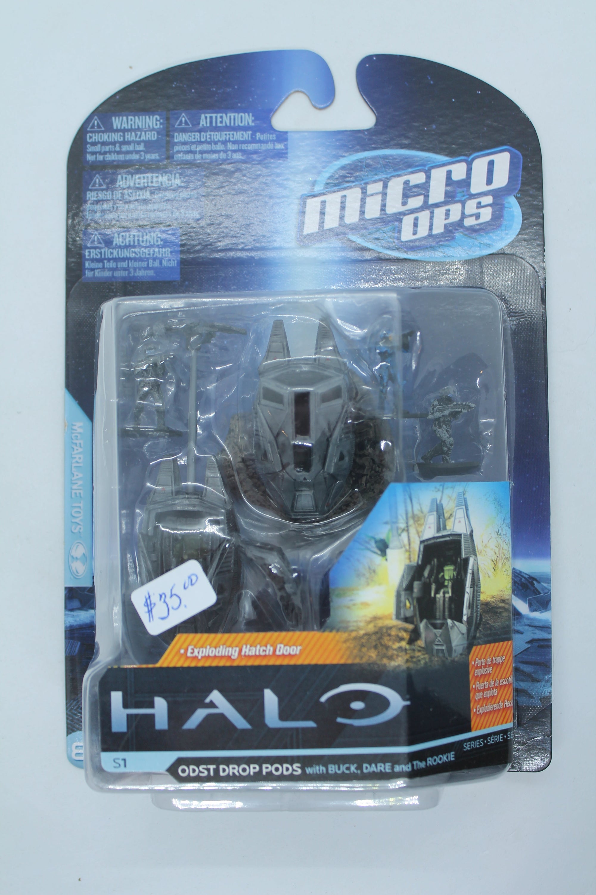 Halo Micro Ops Series 1  (2012) McFarlane Toys ODST Drop Pods Small Mini Figure