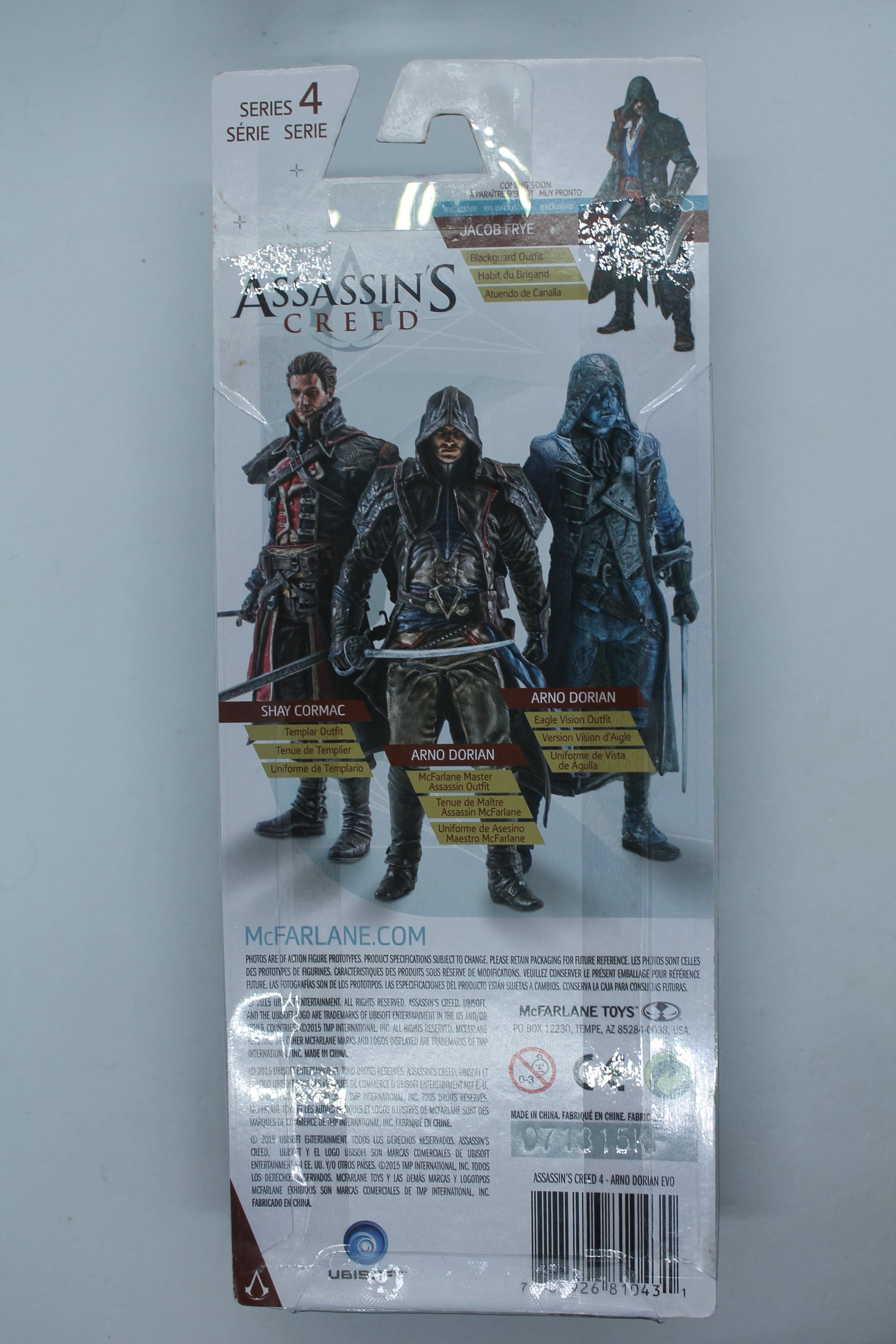Assassin's Creed 6 Inch Arno Dorian Action Figure 2014 Series 3 - McFarlane