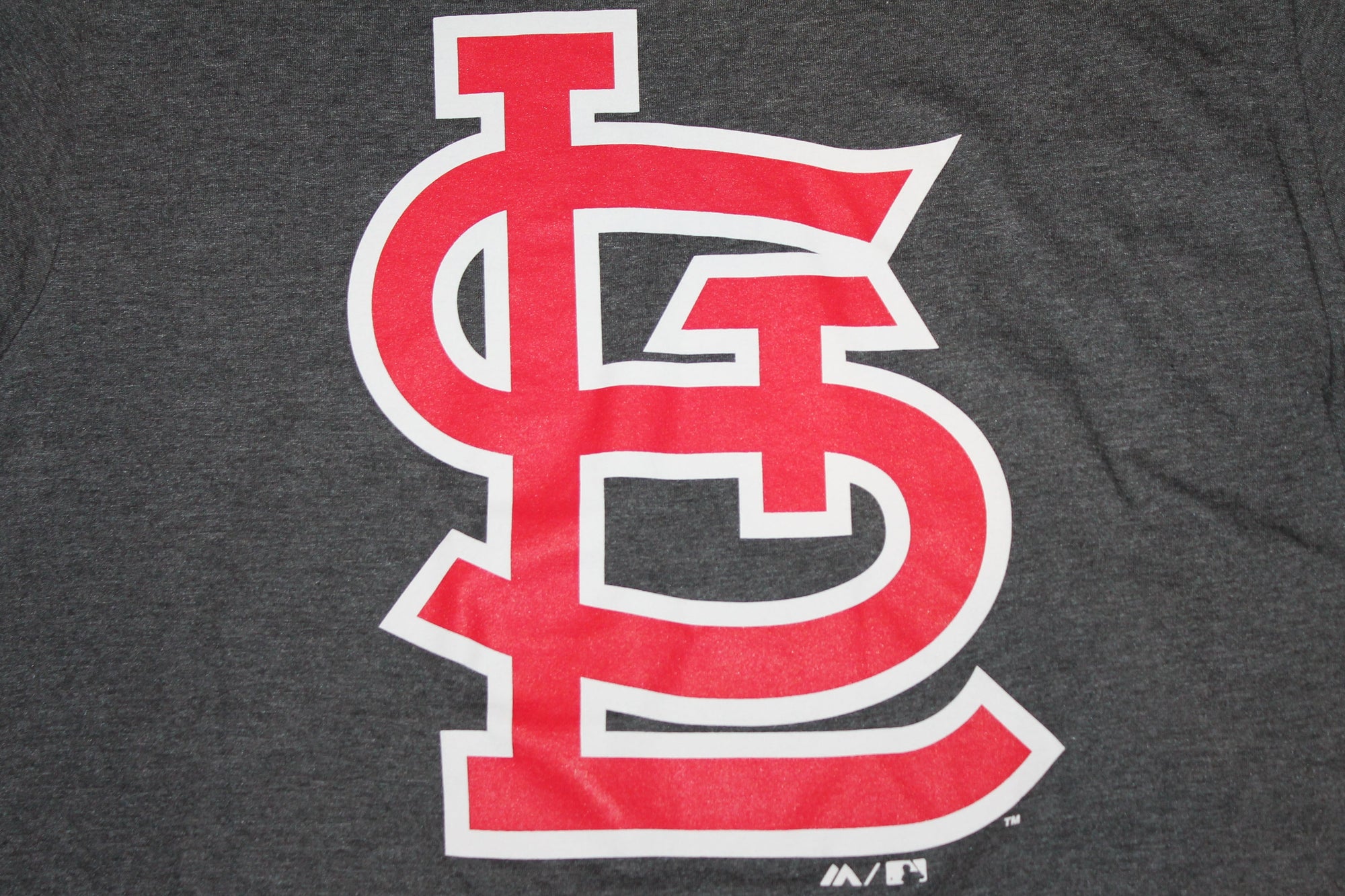 MLB St. Louis Cardinals Majestic Men's Logo Tee  - Grey