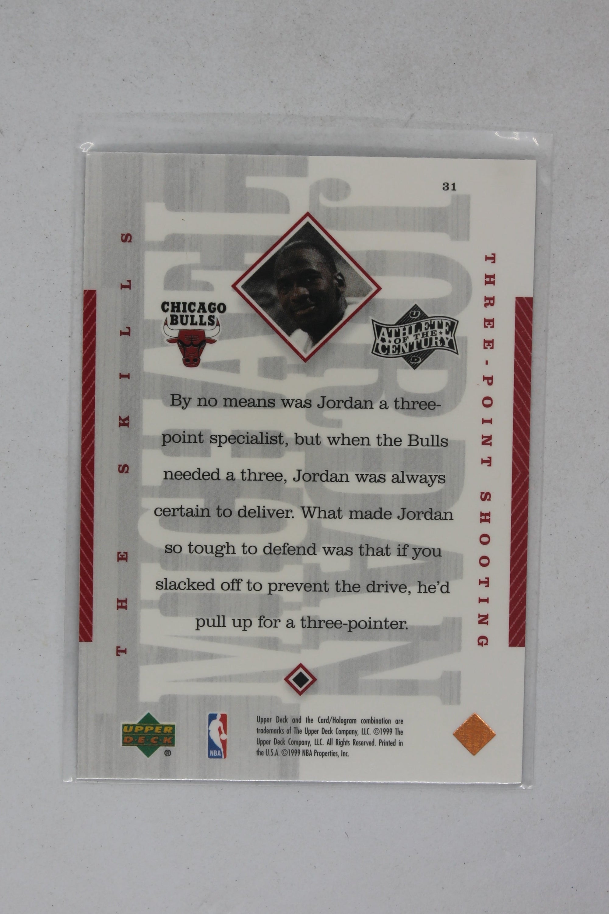 Michael Jordan  1999 Upper Deck Michael Jordan Athlete of the Century - [Base] #31