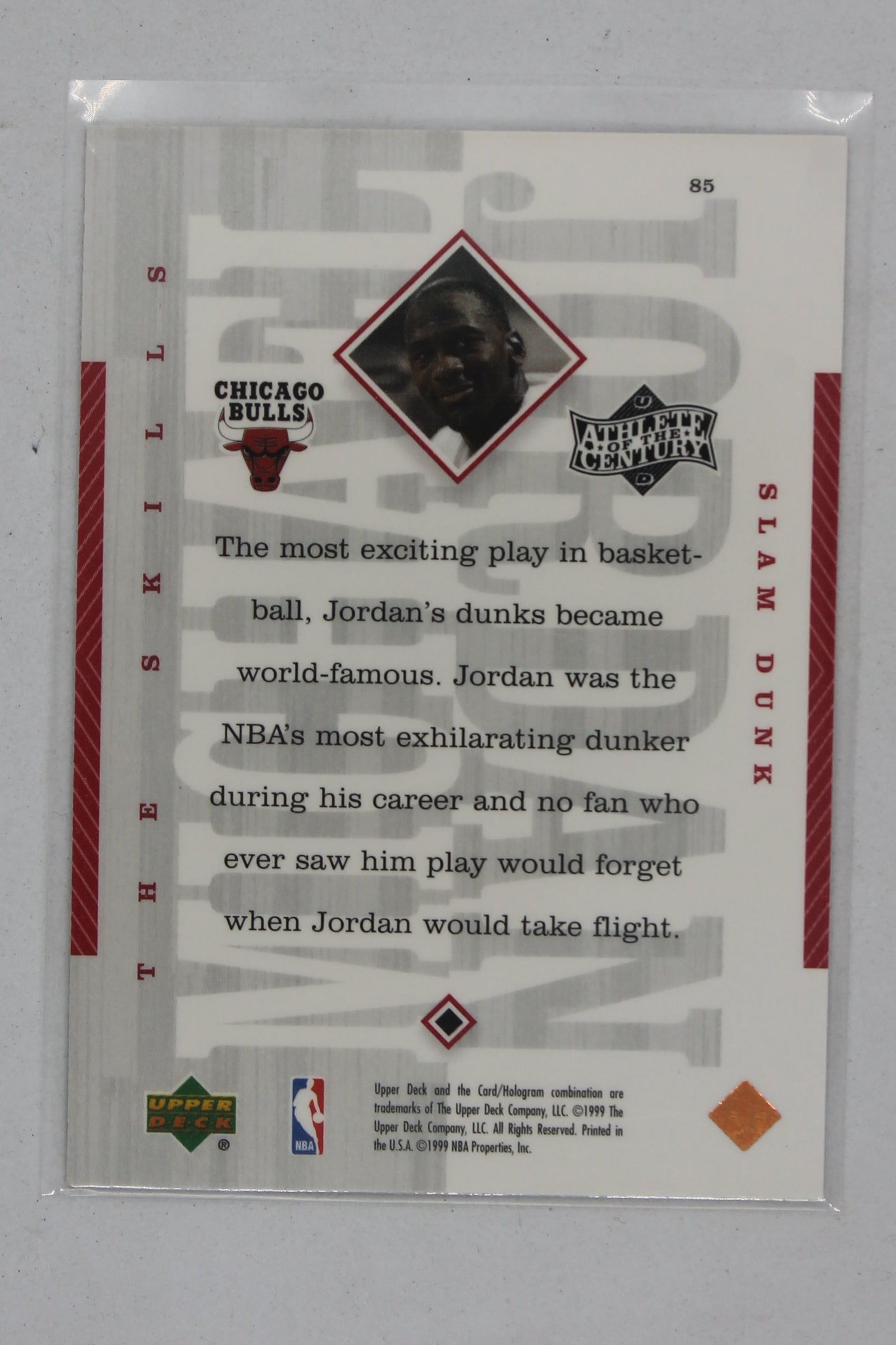 Michael Jordan  1999 Upper Deck Michael Jordan Athlete of the Century - [Base] #85