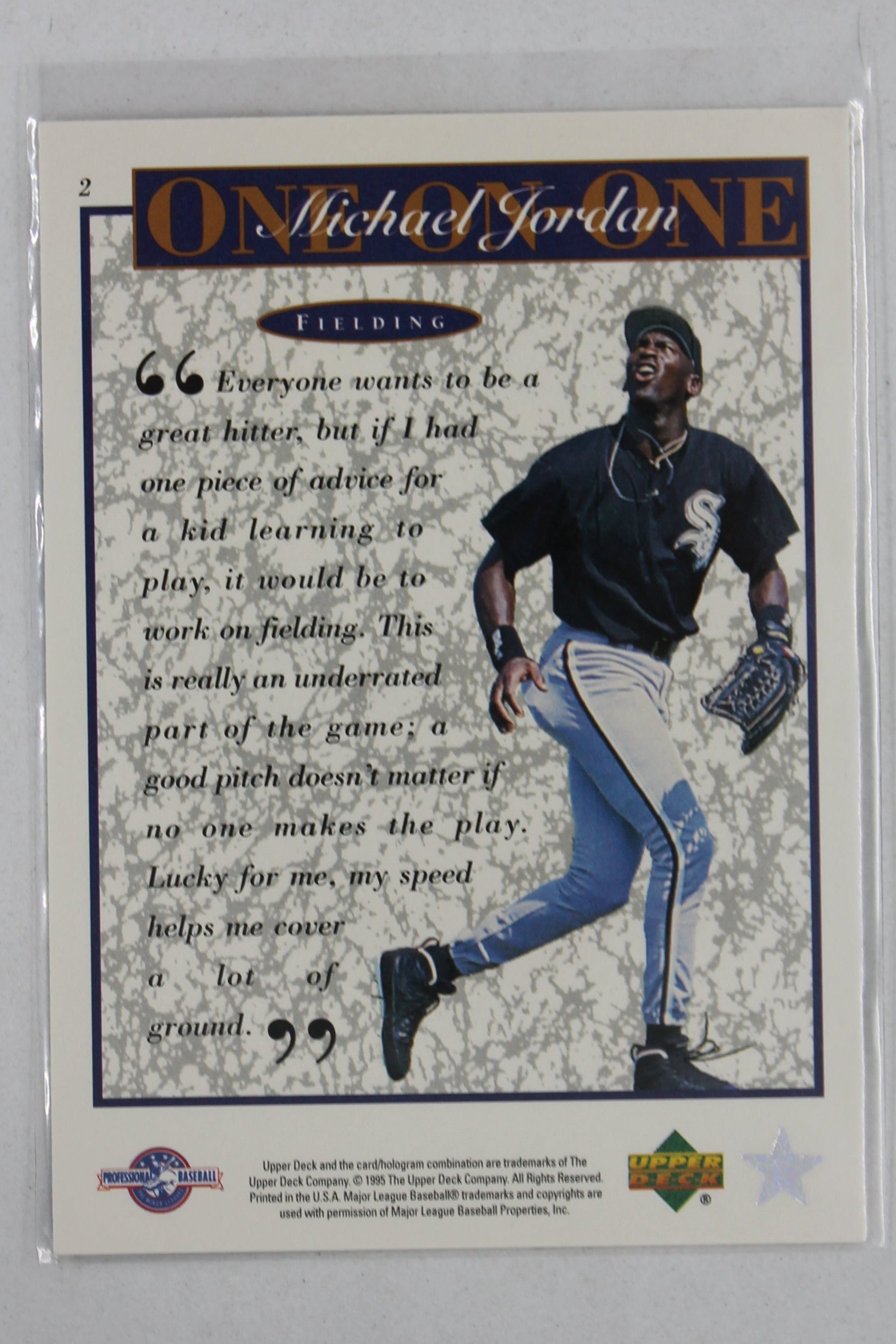 Michael Jordan 1995 Upper Deck Minor League Top Prospect #2