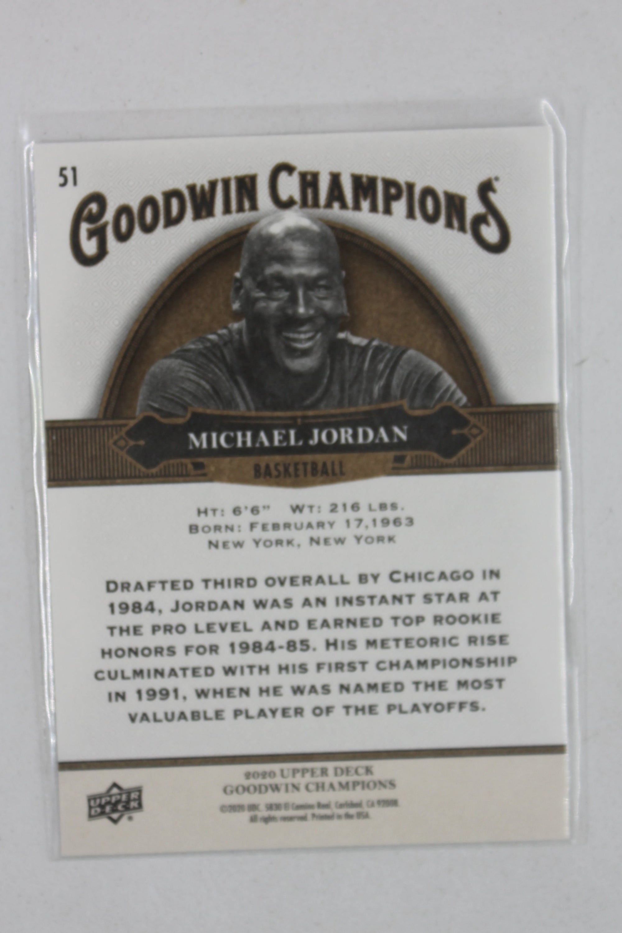 Michael Jordan 2020 Upper Deck Goodwin Champions - [Base] #51 Horizontal