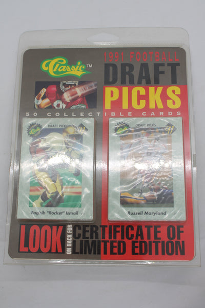 1991 Classic Football Draft Picks 50 Collectible Cards! NEW SEALED