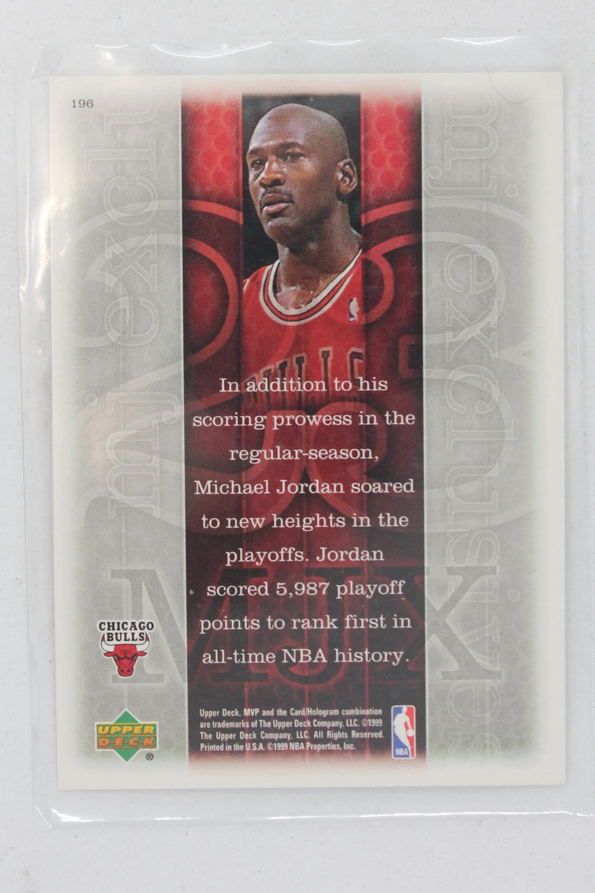 Michael Jordan 1999-00 Upper Deck MVP - [Base] #196 MJ Exclusives