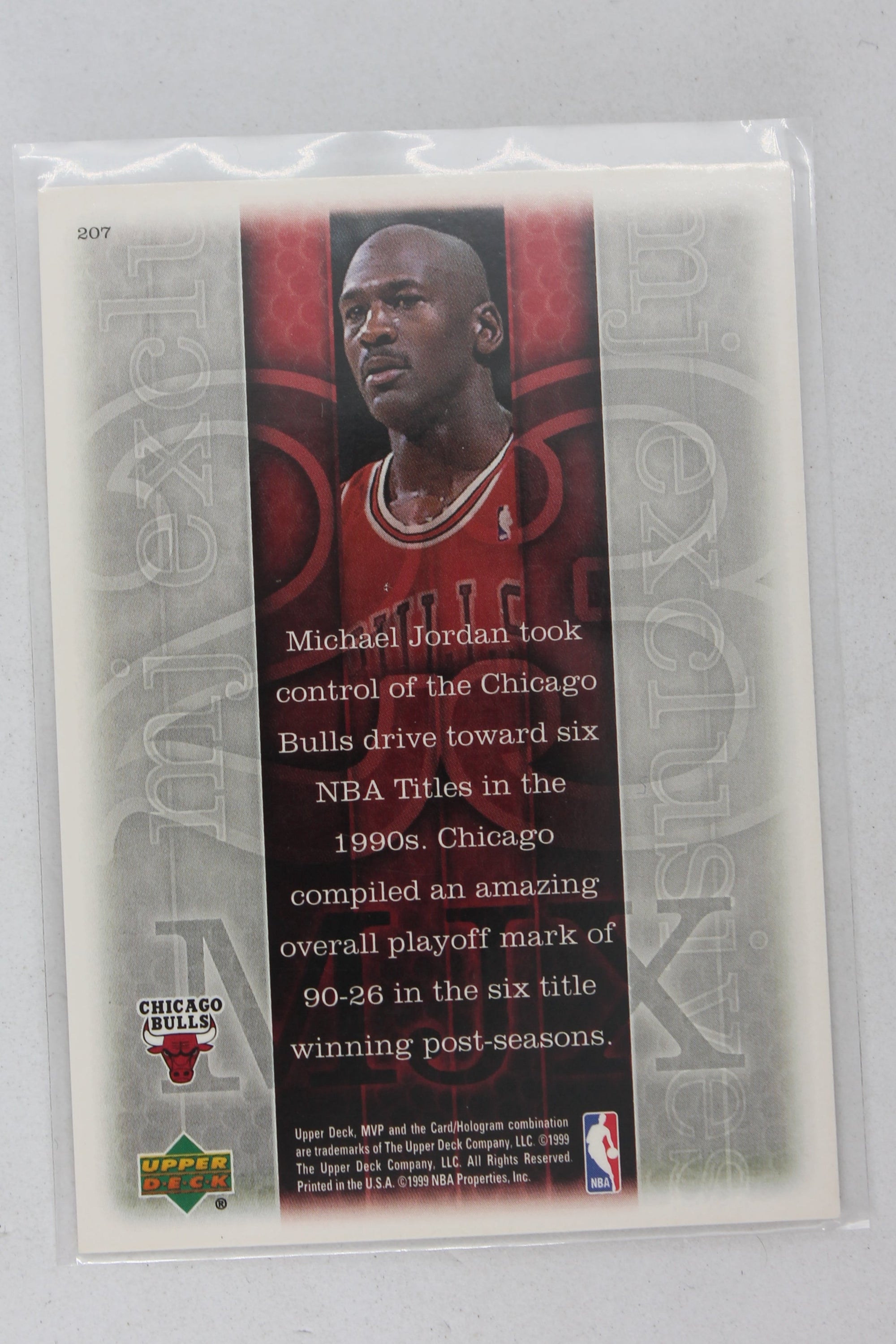 Michael Jordan 1999-00 Upper Deck MVP - [Base] #207 MJ Exclusives