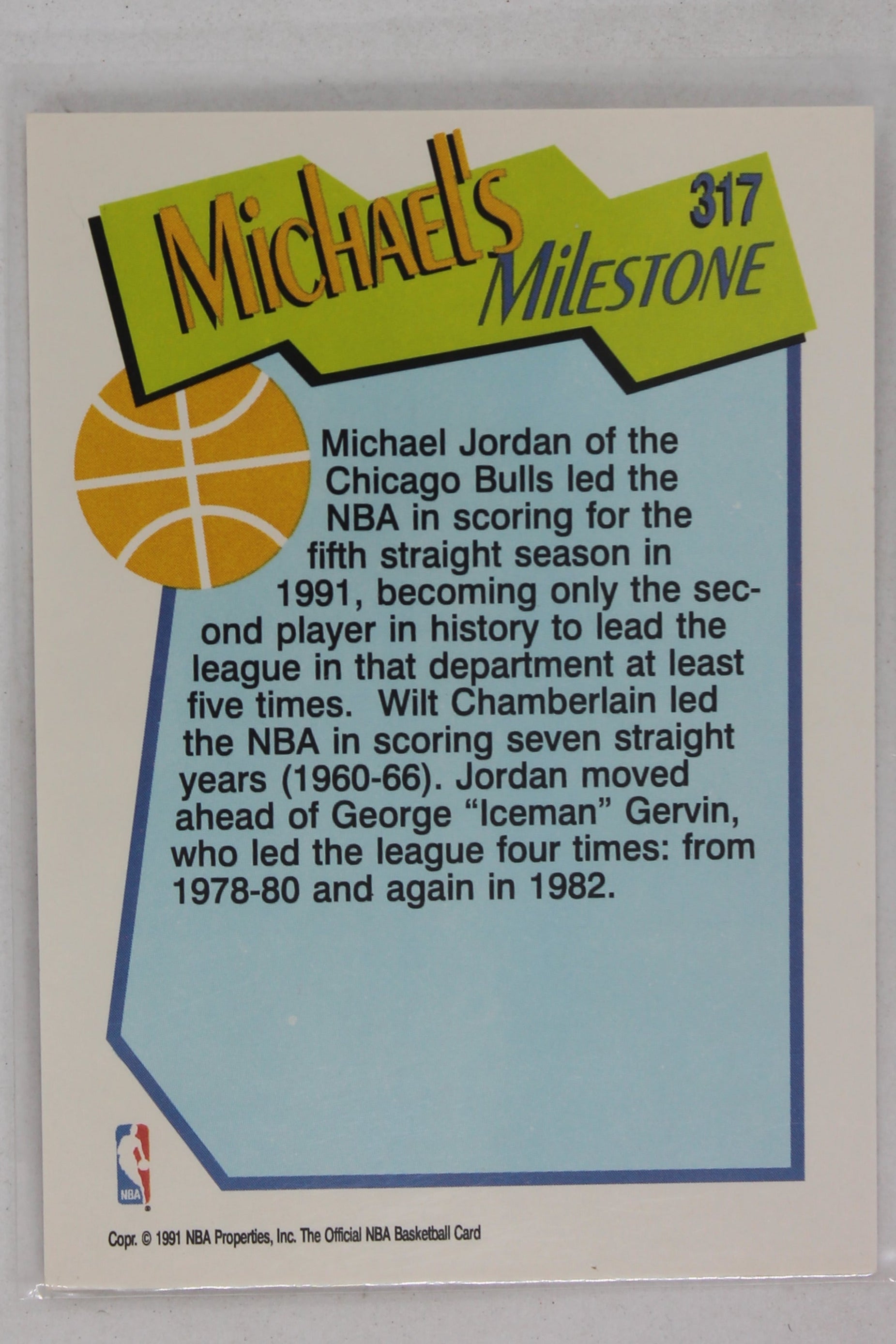 Michael Jordan 1991-92 NBA Hoops - [Base] #317 Milestones