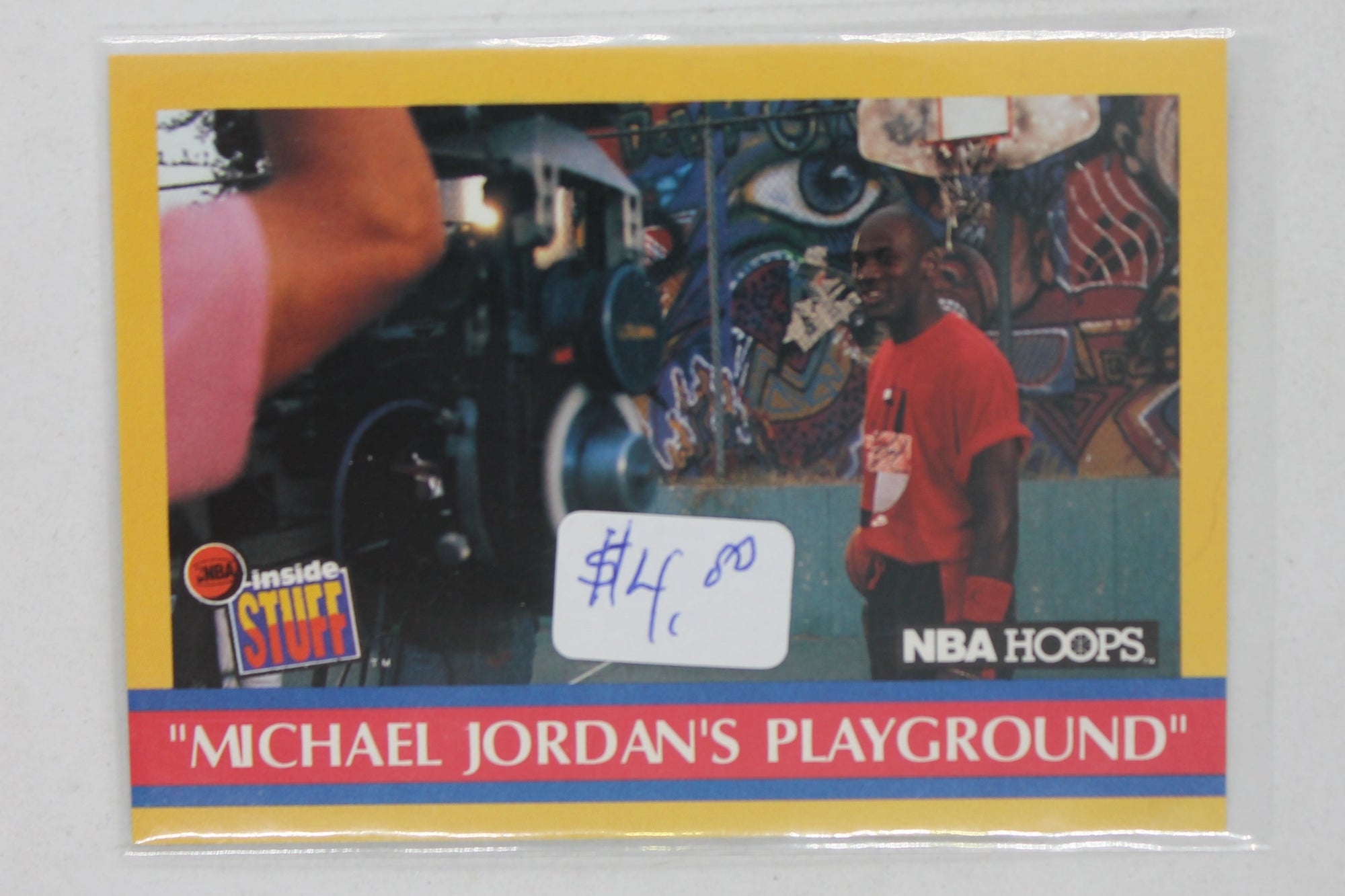 Michael Jordan 1990-91 NBA Hoops - [Base] #382 Inside Stuff