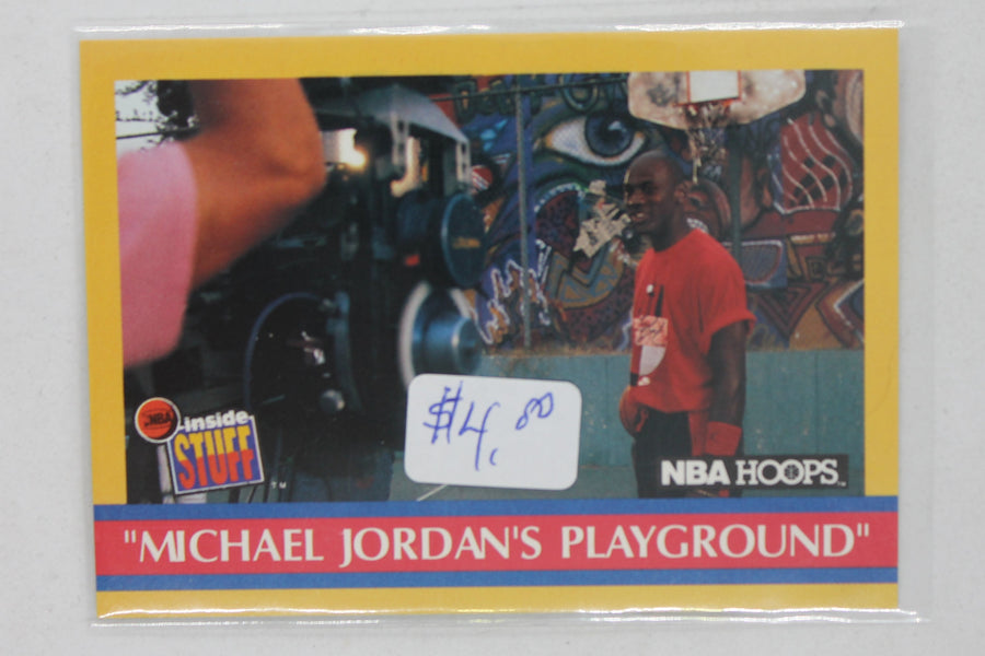 Michael Jordan 1990-91 NBA Hoops - [Base] #382 Inside Stuff