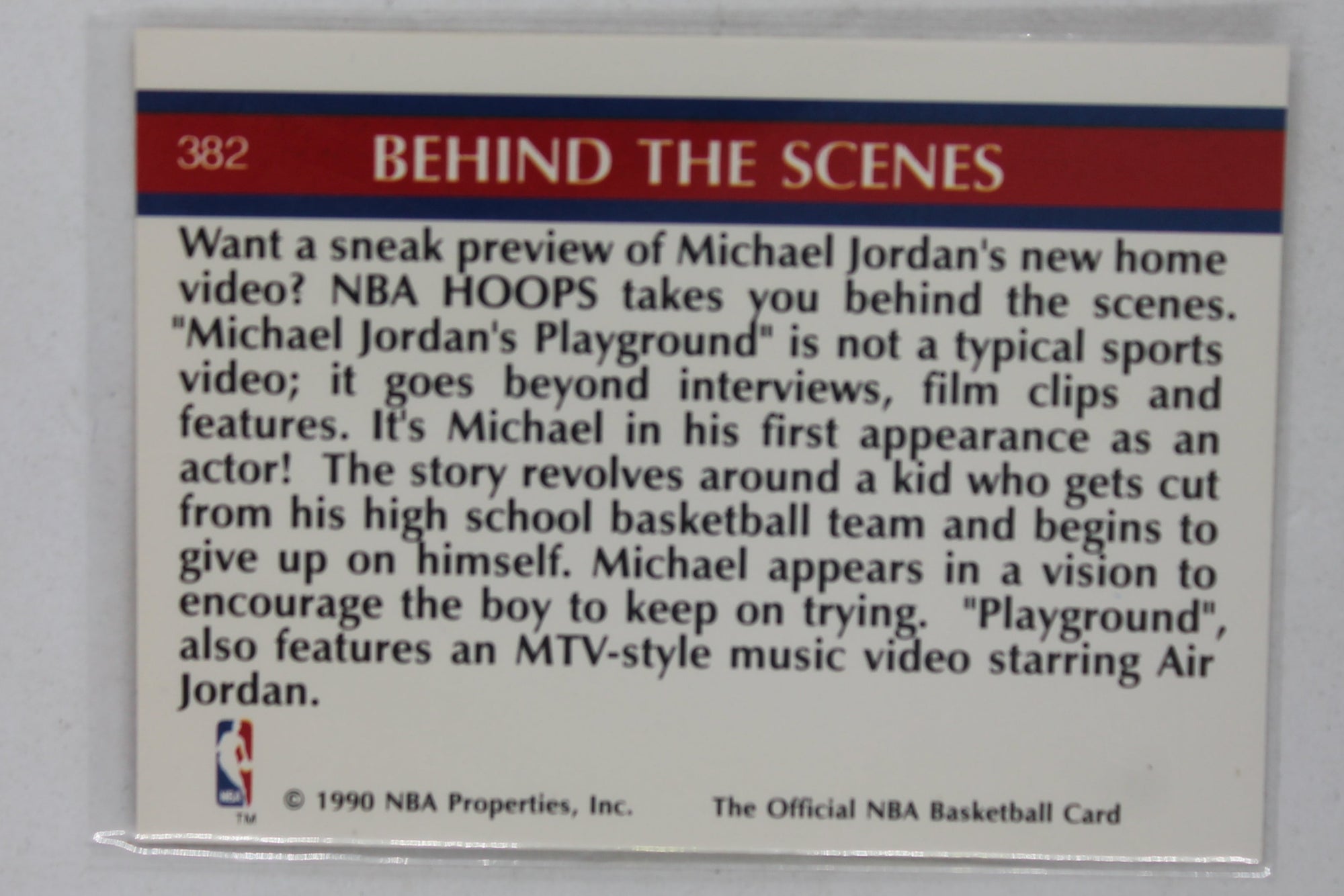 Michael Jordan 1990-91 NBA Hoops - [Base] #382 Inside Stuff