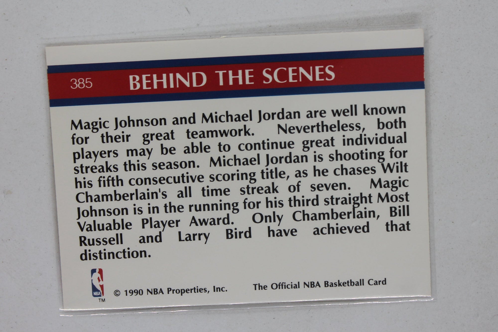 Michael Jordan 1990-91 NBA Hoops - [Base] #385 Inside Stuff - Super Streaks (Magic Johnson, Michael Jordan)