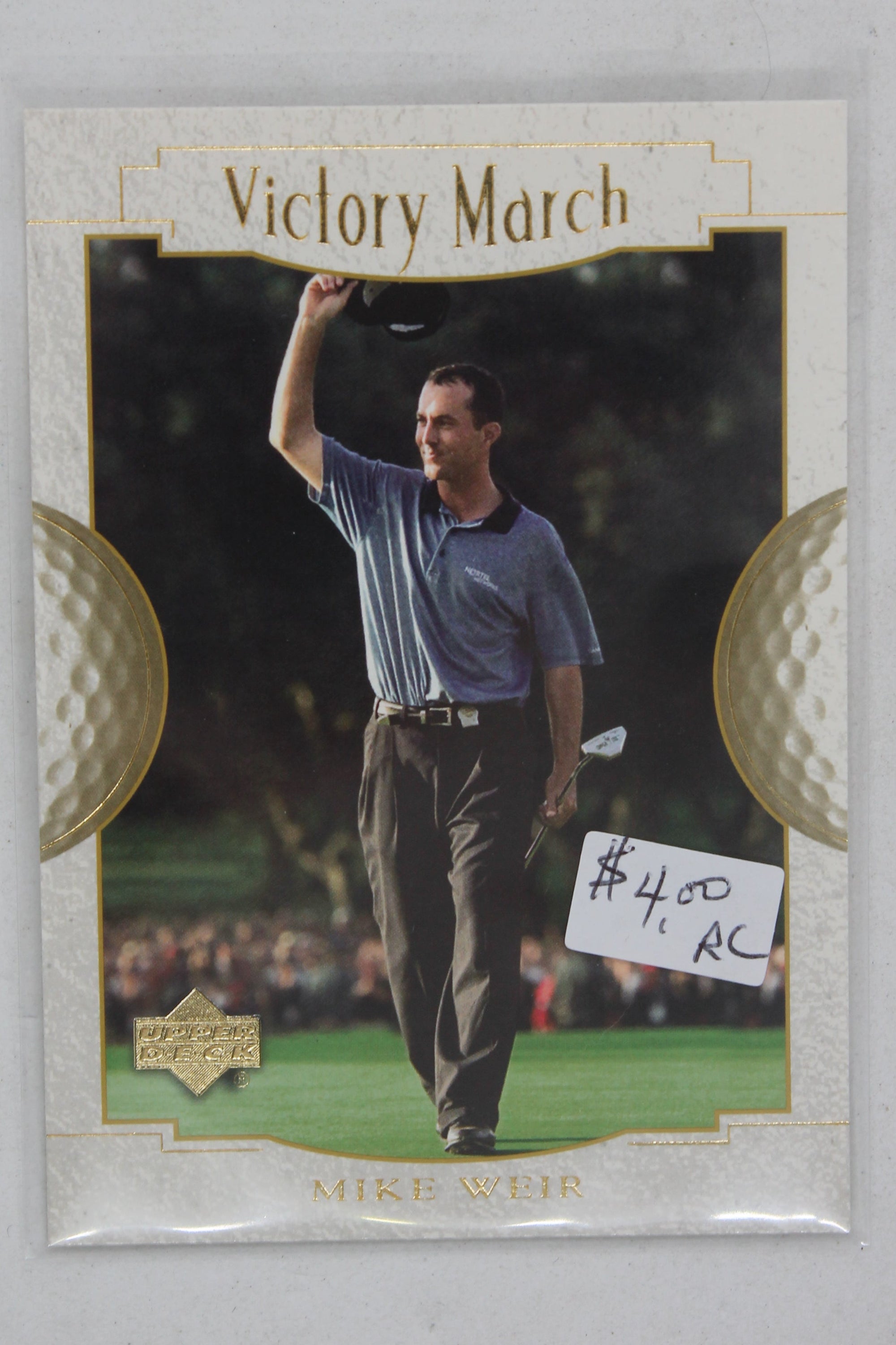 Mike Weir 2001 Upper Deck Victory March Rookie Card