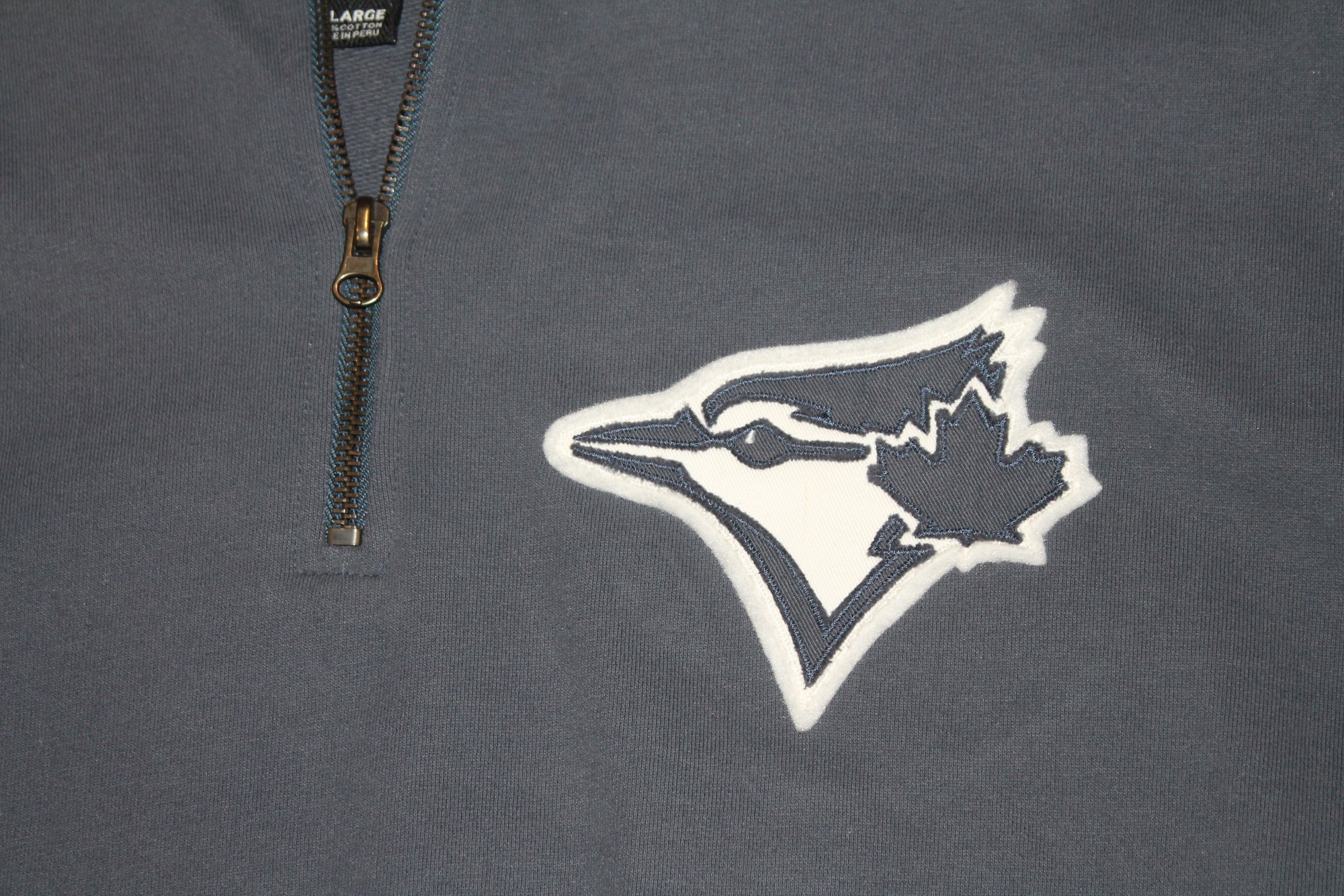 MLB Toronto Blue Jays Men's 1/4 Zip Sweatshirt  - '47 Brand - Grey - XLarge