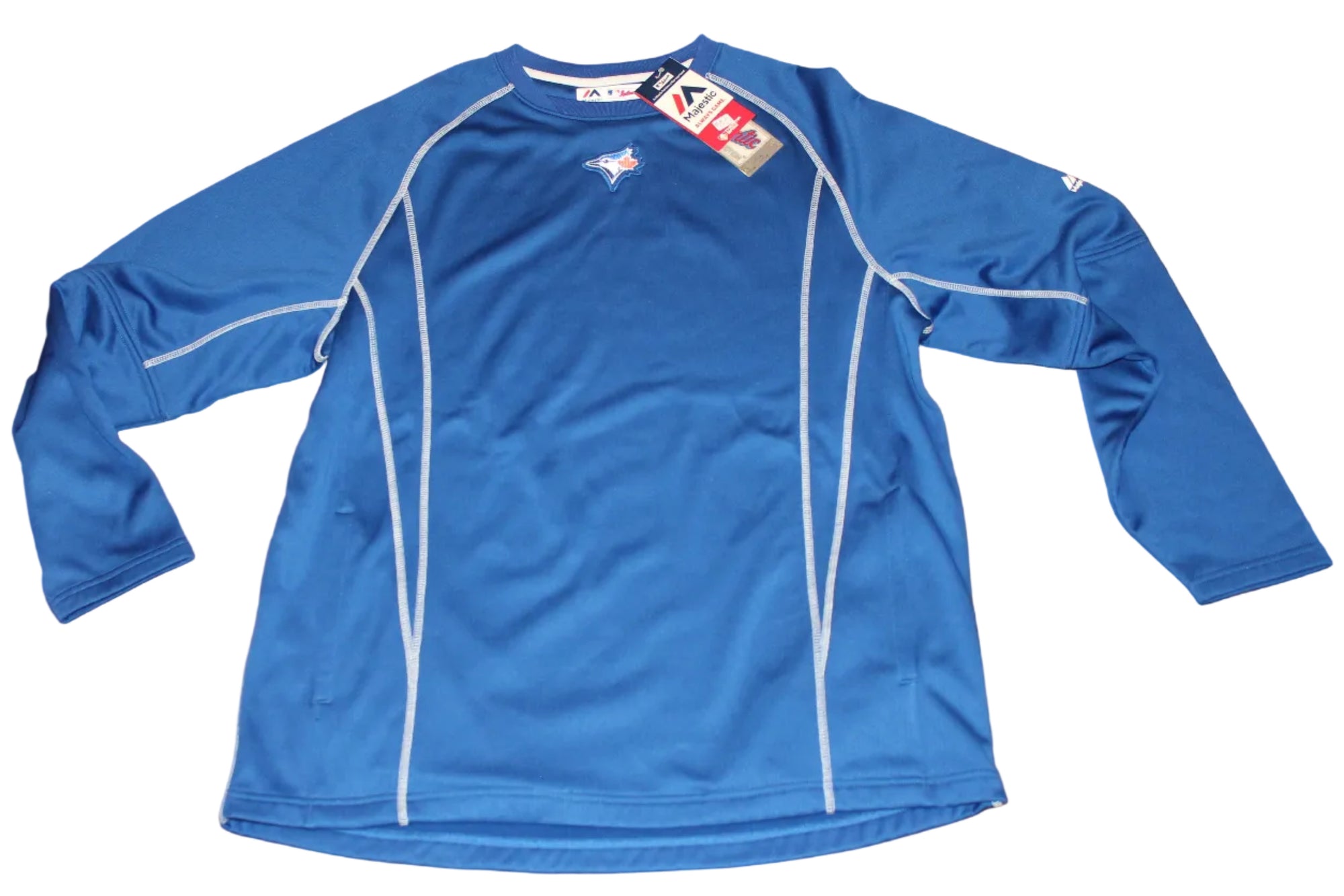 MLB Toronto Blue Jays Men's Long Sleeve  - Majestic - Authentic Collection - Practice Pullover