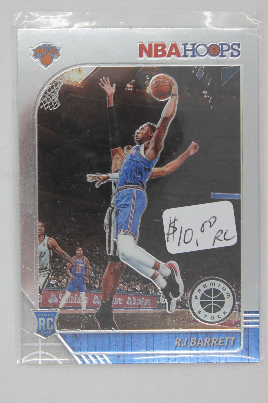RJ Barrett 2019-20 Panini NBA Hoops Premium Stock - [Base] #201.1 Rookie Card
