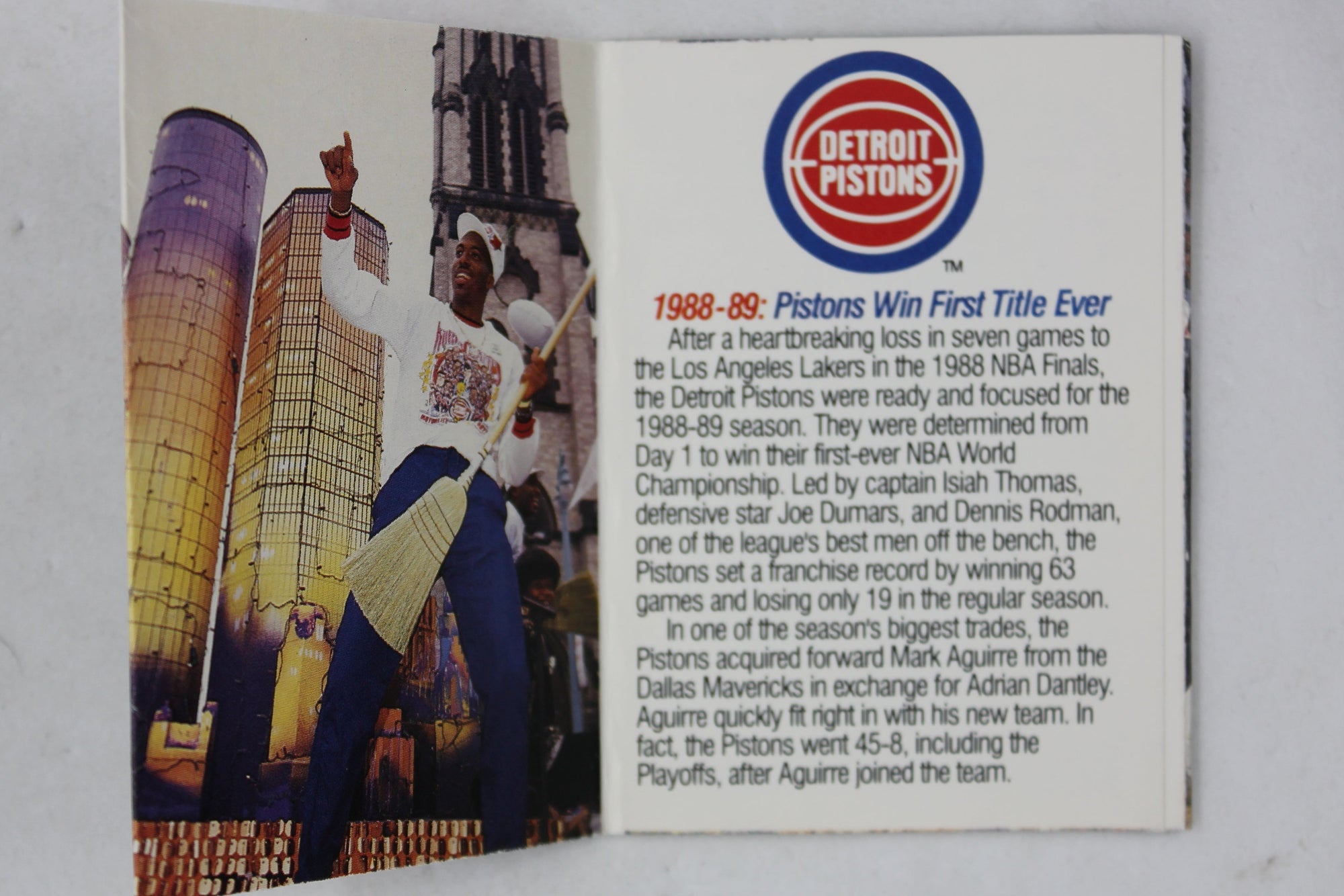 The Detroit Pistons: NBA Detroit Pistons World Champs 1991 Back to Back 89-90 Collect A Books