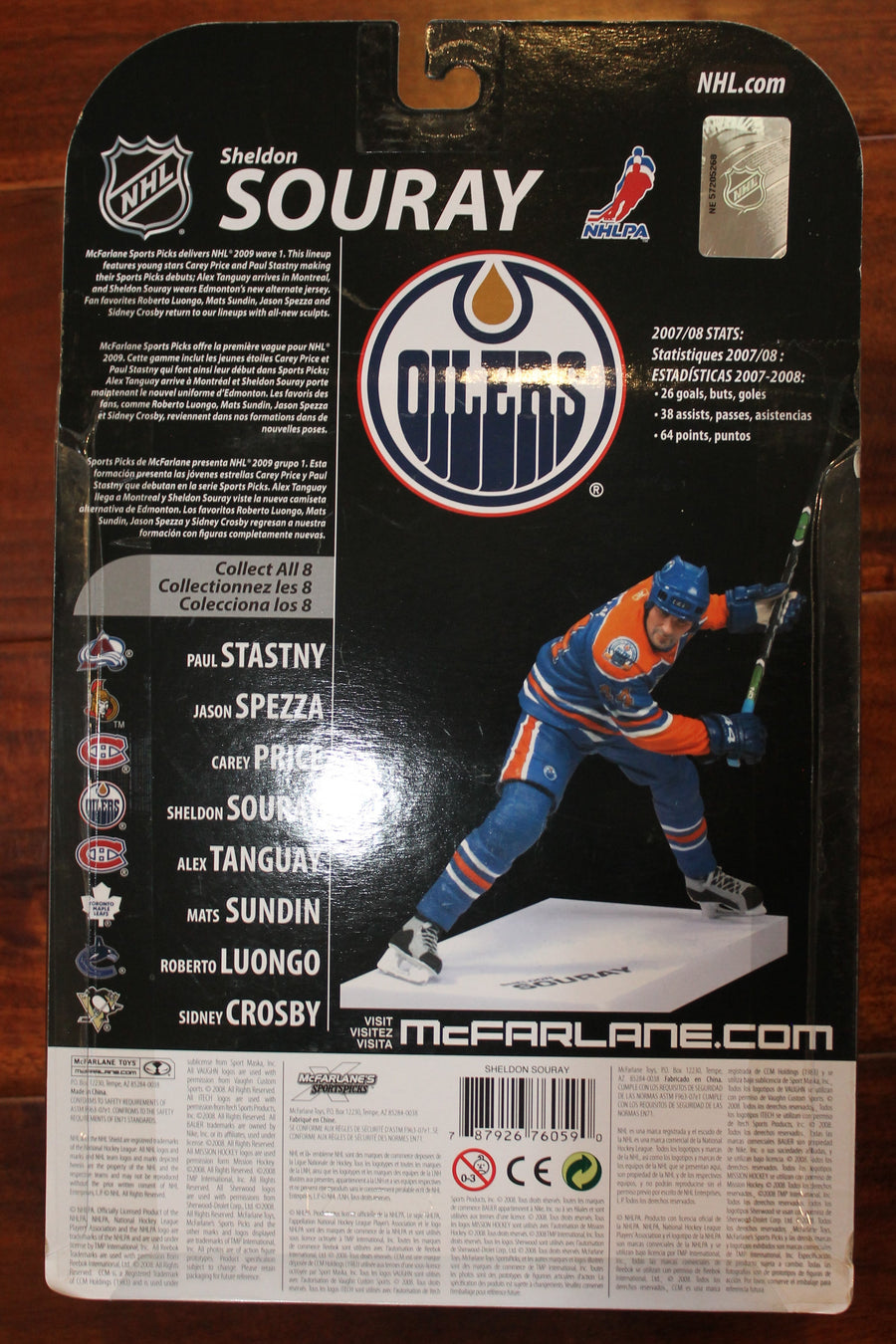 Sheldon Souray McFarlane Sports Picks 2009 Wave 1 - Edmonton Oilers