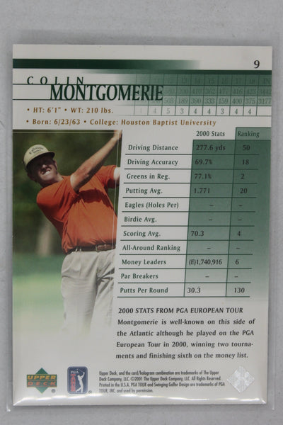 Colin Montgomerie 2001 Upper Deck Rookie Card