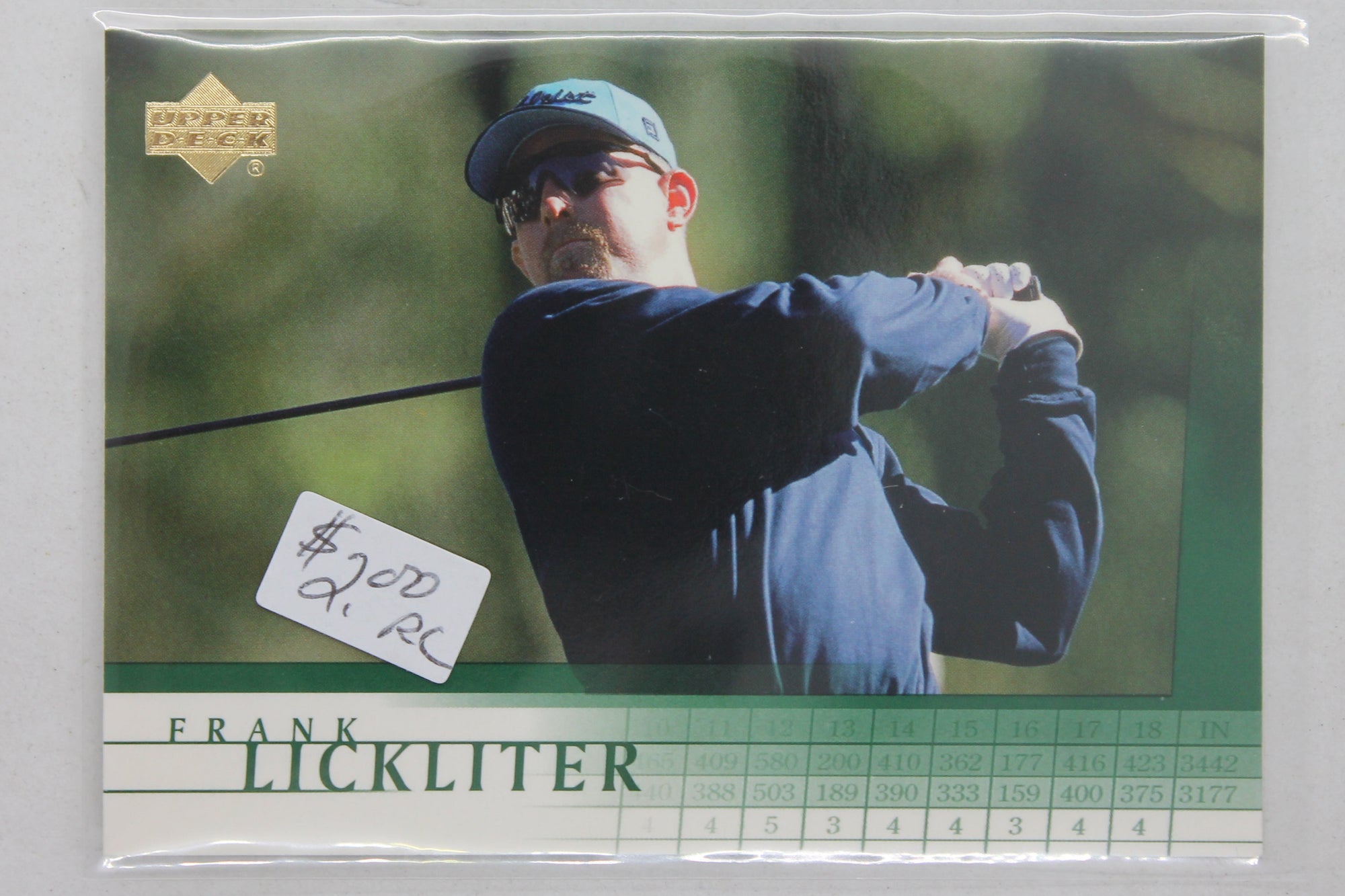 Frank Lickliter 2001 Upper Deck Rookie Card