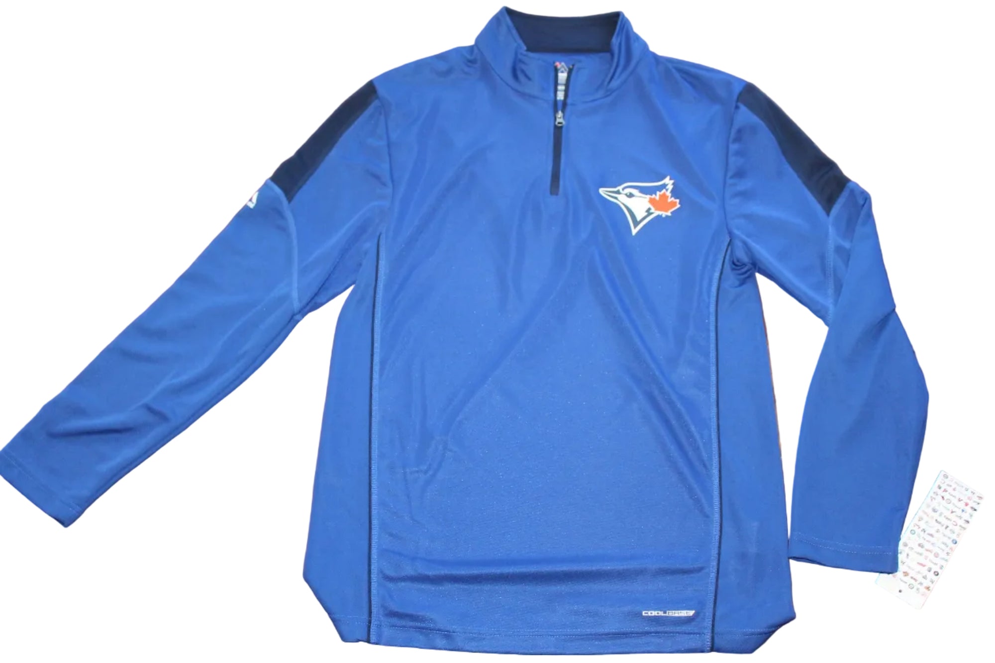 MLB Toronto Blue Jays Men's Long Sleeve 1/4 Zip - Majestic - CoolBase