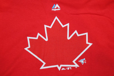 MLB - Men's Majestic Toronto Blue Jays T-Shirt - Red - XLarge