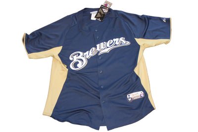 MLB Milwaukee Brewers Men's Majestic Baseball Jersey - Large