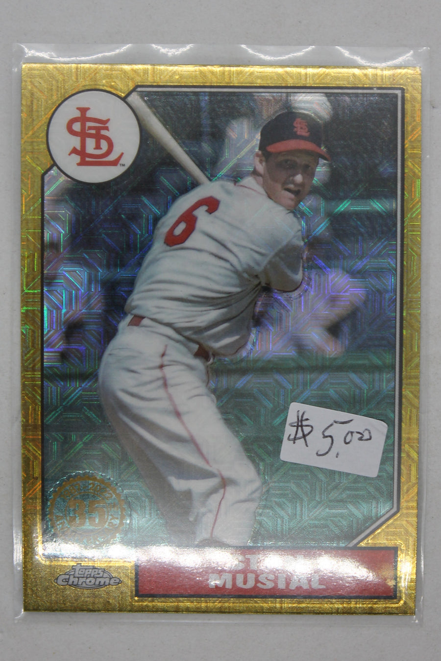 MLB St. Louis Cardinals Stan Musial 2022 Topps Series 2 - 1987 Topps Chrome Silver Pack Series 2 Mojo #T87C2-92