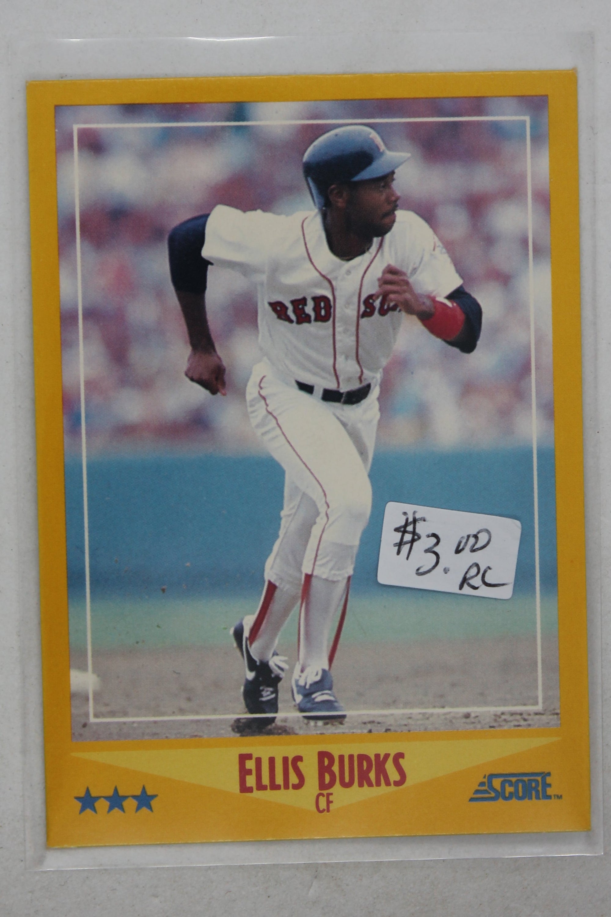 Ellis Burks 1988 Score Rookie Card - Boston Red Sox