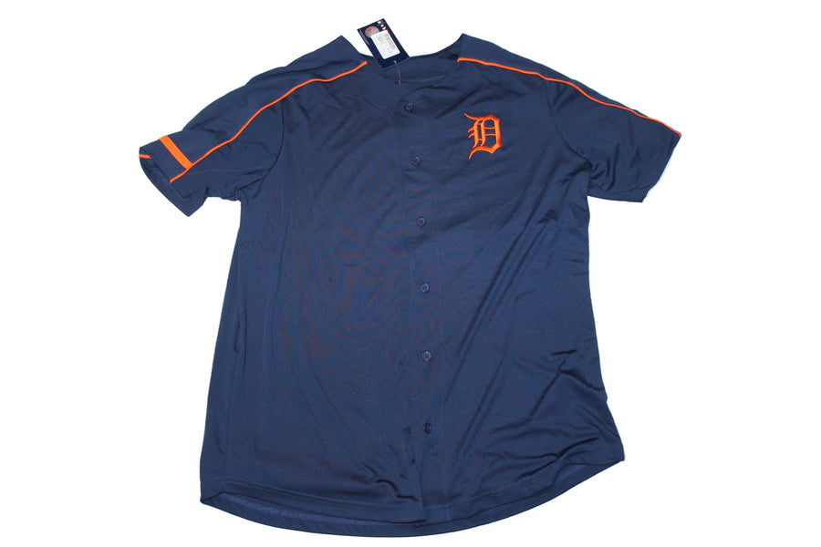 MLB Detroit Tigers Men's Majestic Button Jersey