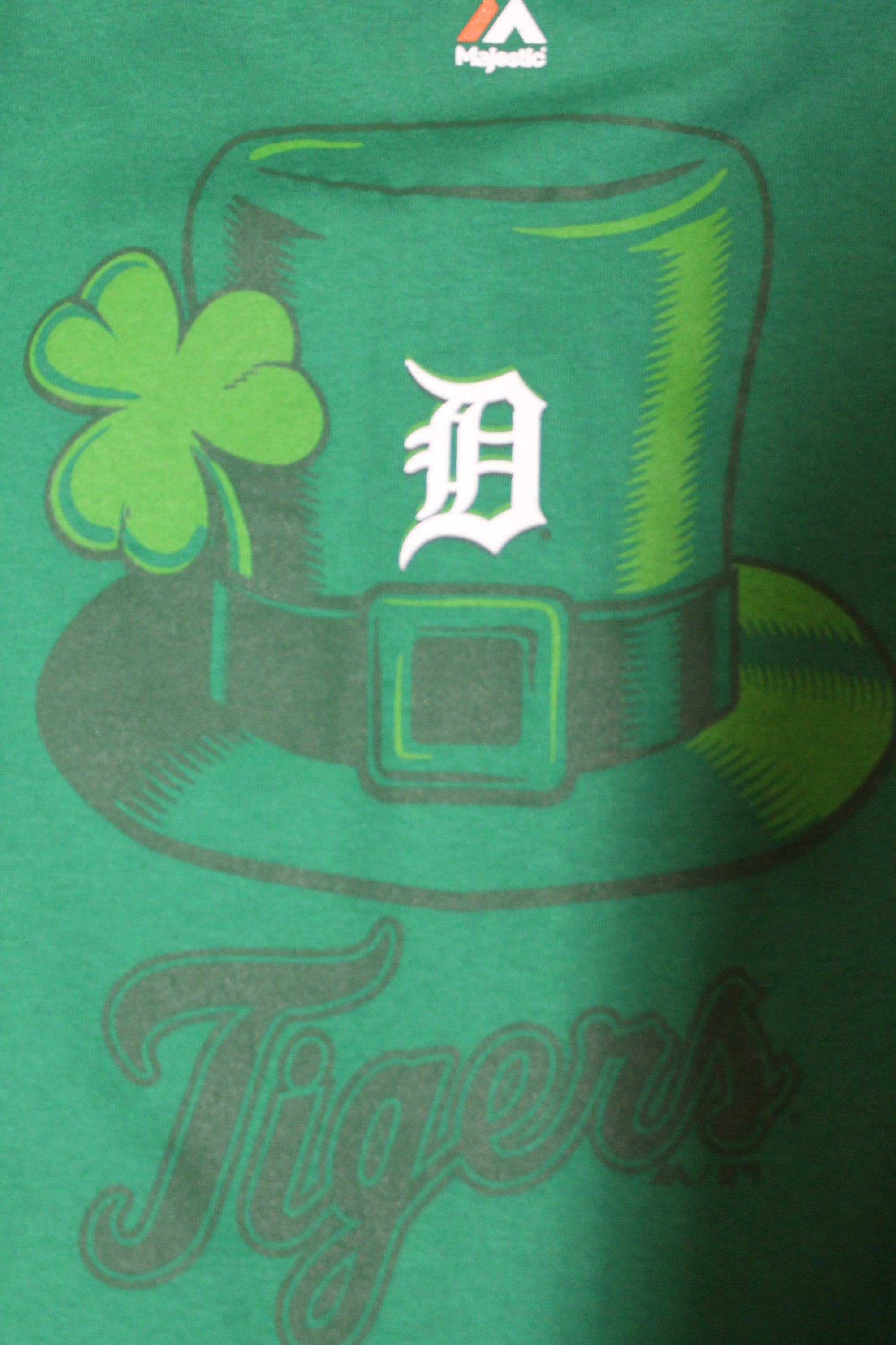 MLB - Men's Majestic Detroit Tigers St. Patty's T-Shirt - Green