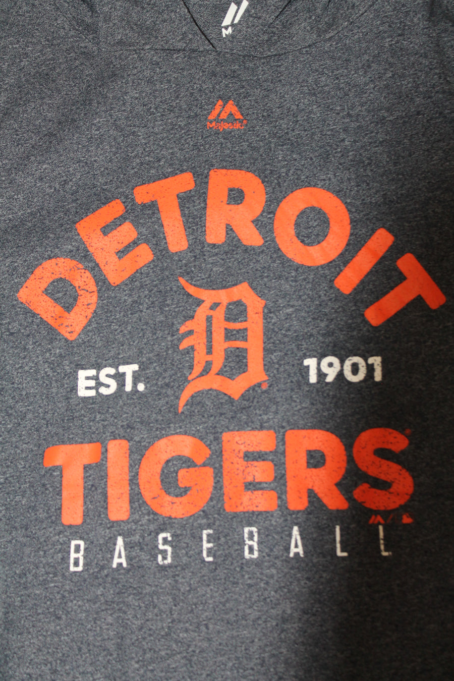 MLB - Men's Majestic Detroit Tigers Long Sleeve T-Shirt Hoodie